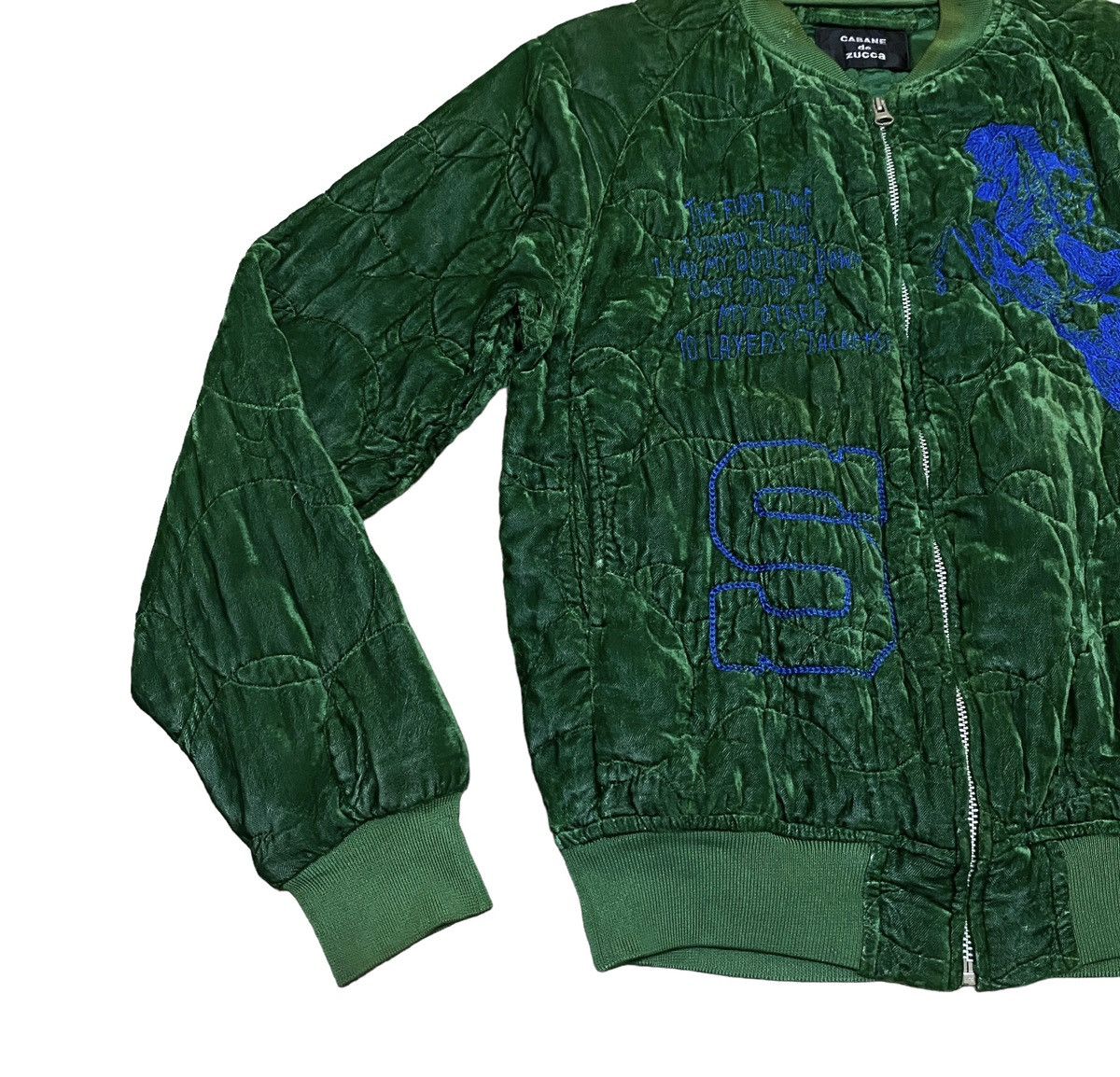 CABANE de ZUCCa Very Rare Vintage Cabane De Zucca Silk Sukajan Jacket 1990s Size US M / EU 48-50 / 2 - 5 Thumbnail