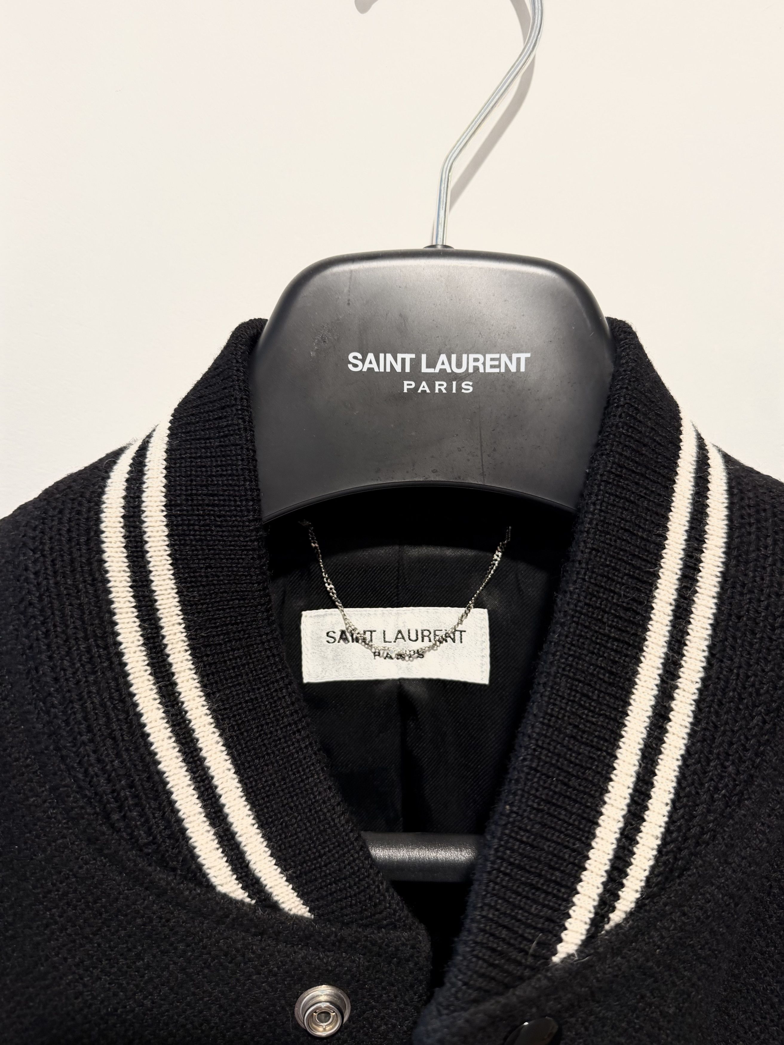 Saint Laurent Paris Saint Laurent Teddy Jacket – BRAND NEW - Black / Ivory 52 Size US L / EU 52-54 / 3 - 4 Thumbnail