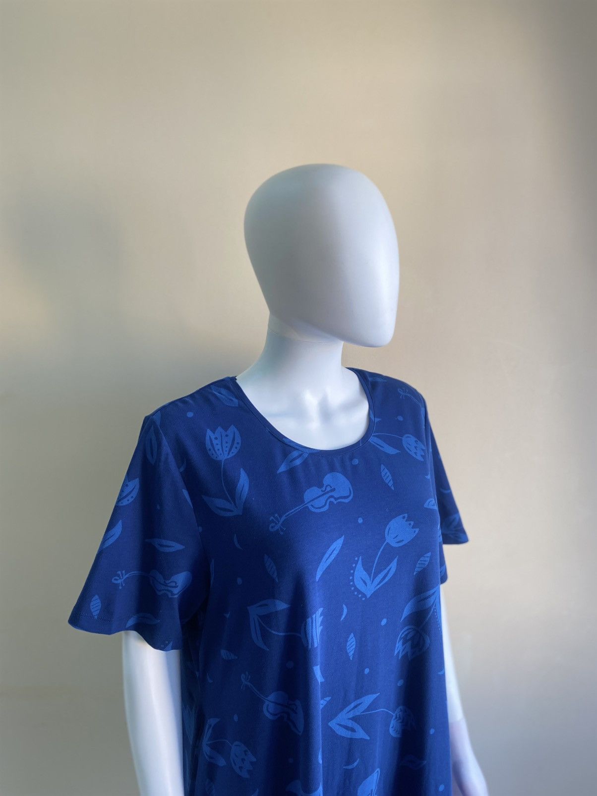 Gudrun Sjoden Gudrun Sjoden Womens Blue Knee Length Dress Size XL Size XL / US 12-14 / IT 48-50 - 3 Thumbnail