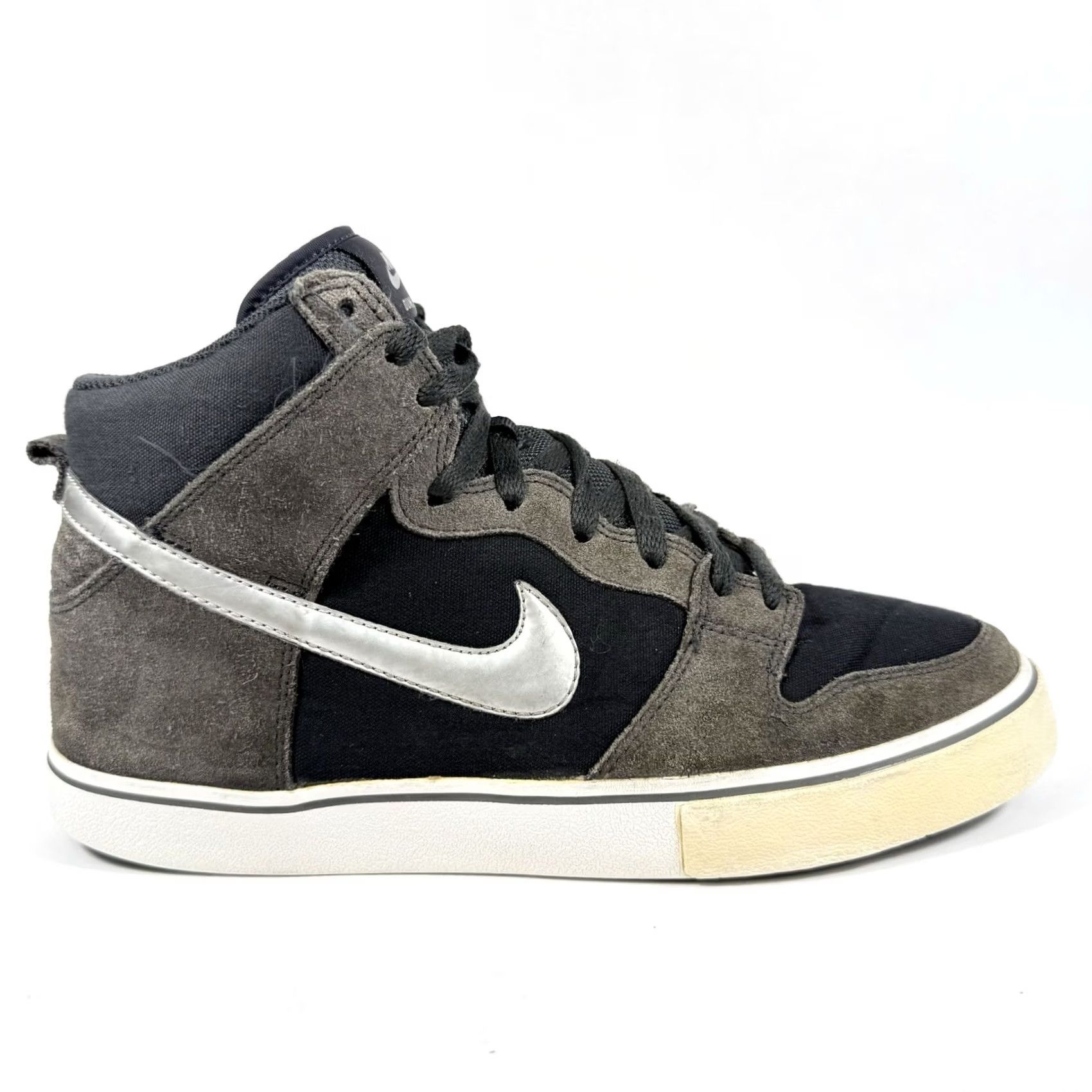 Nike Nike Dunk High Sneakers Men 9.5 Black Cool Grey 487924-002 Rare Jordan Kobe High Top Athletic Shoes Size US 9 / EU 42 - 2 Thumbnail