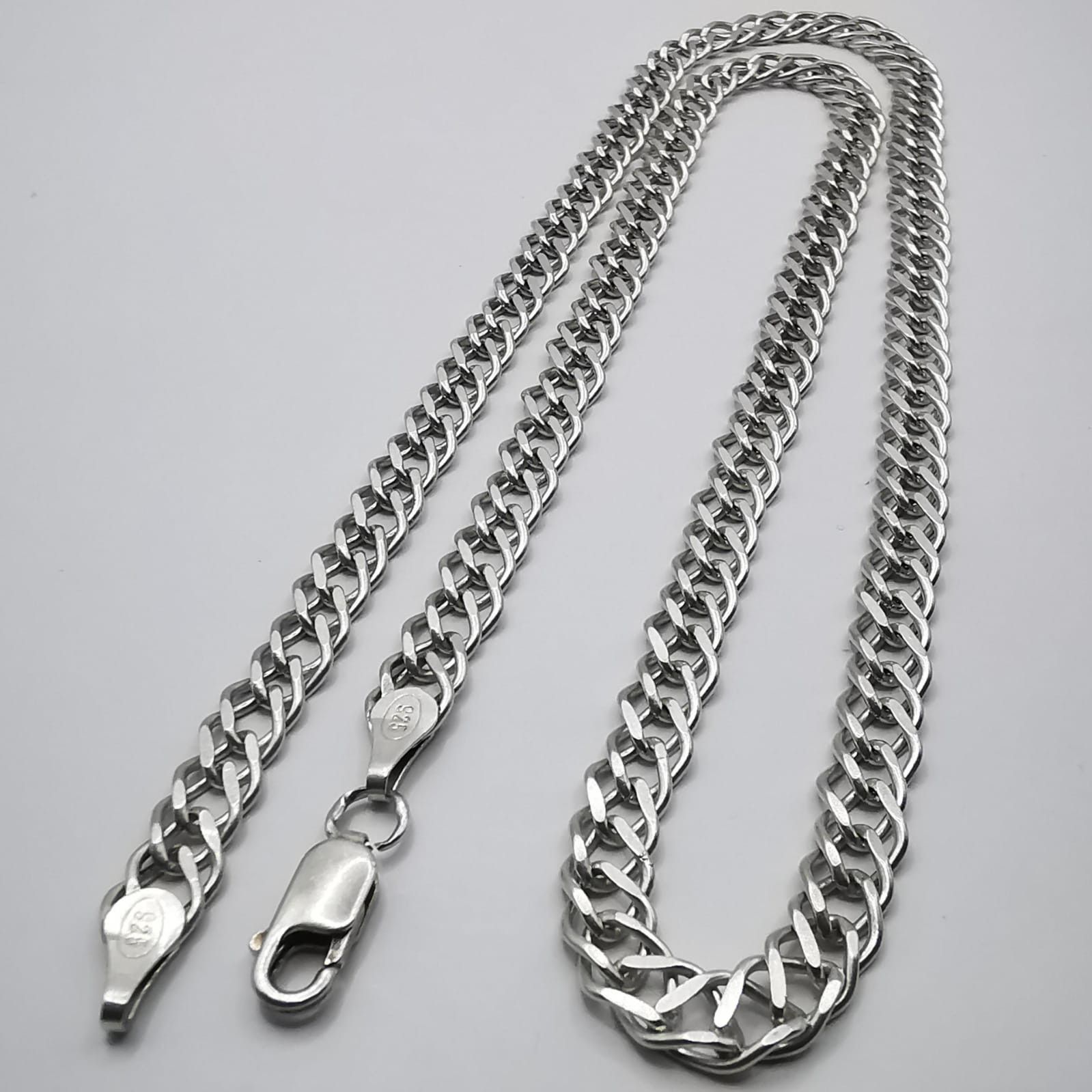 Sterling Silver Vintage Unisex Jewelry Chain, 925 Sterling Silver 25,36g Size ONE SIZE - 1 Thumbnail