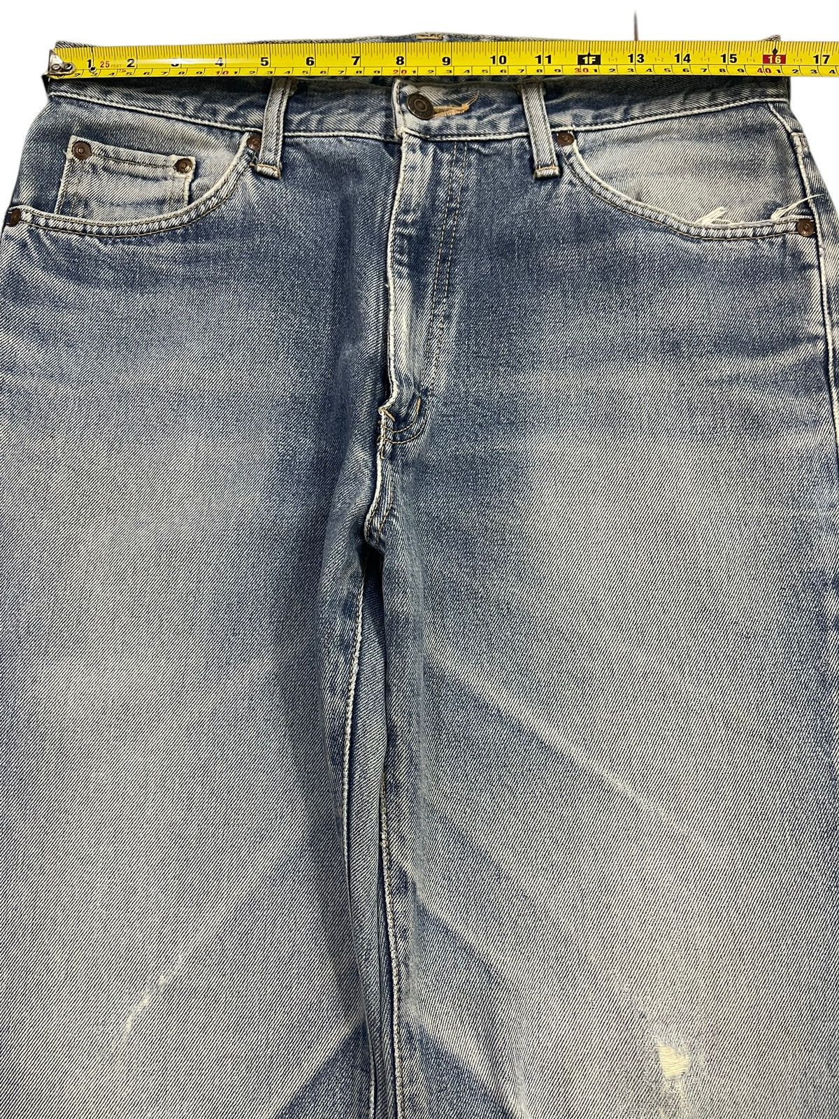 Edwin Vintage Edwin Blue Faded Wash Distressed Style Loose Jeans Size US 32 / EU 48 - 12 Thumbnail