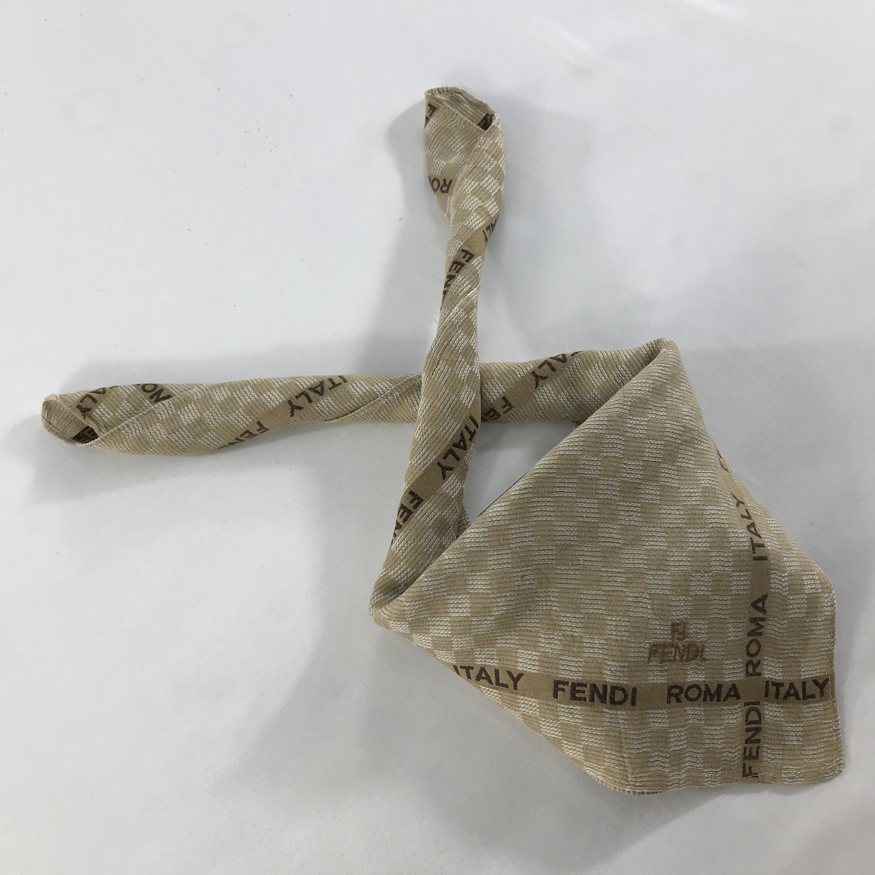 Vintage Vintage Fendi Bandana / Handkerchief / Neckerchief - S1573 Size ONE SIZE - 4 Thumbnail