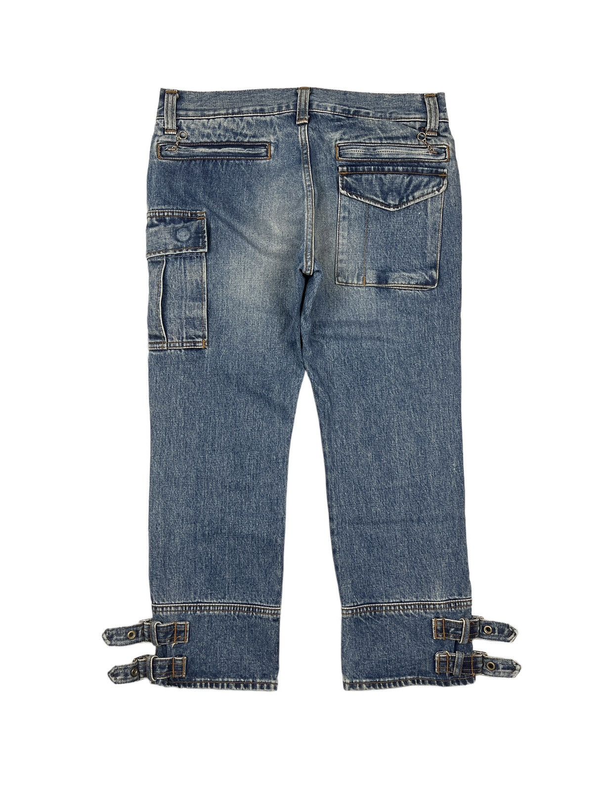 Hysteric Glamour × Vintage 90s Hysteric Glamour Kinky Bondage Cropped Jeans Size 30" / US 8 / IT 44 - 2 Thumbnail