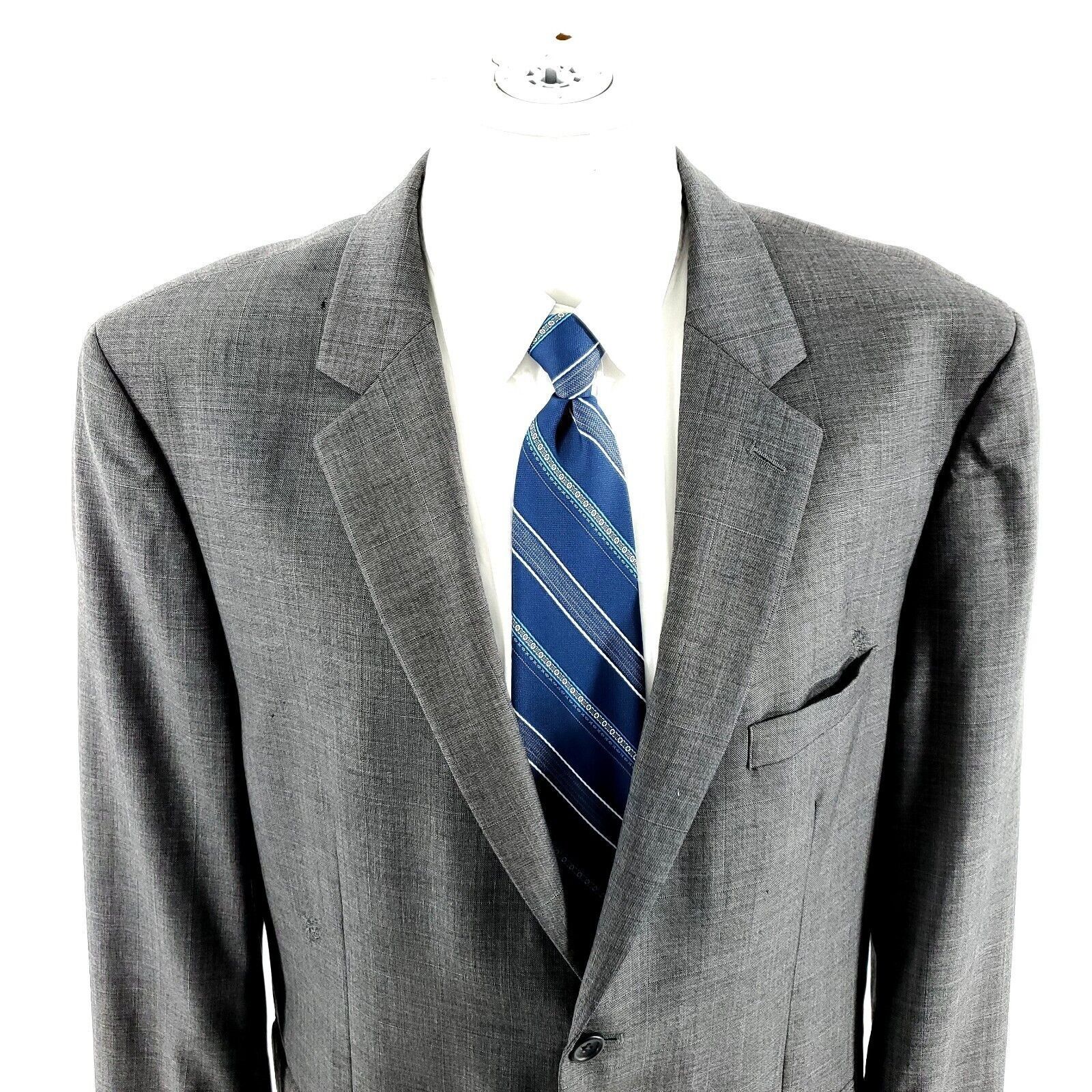 Joseph & Feiss DAMAGED Joseph & Feiss Super 100s Wool 2 Button Blazer 44R O Size 44R - 1 Thumbnail