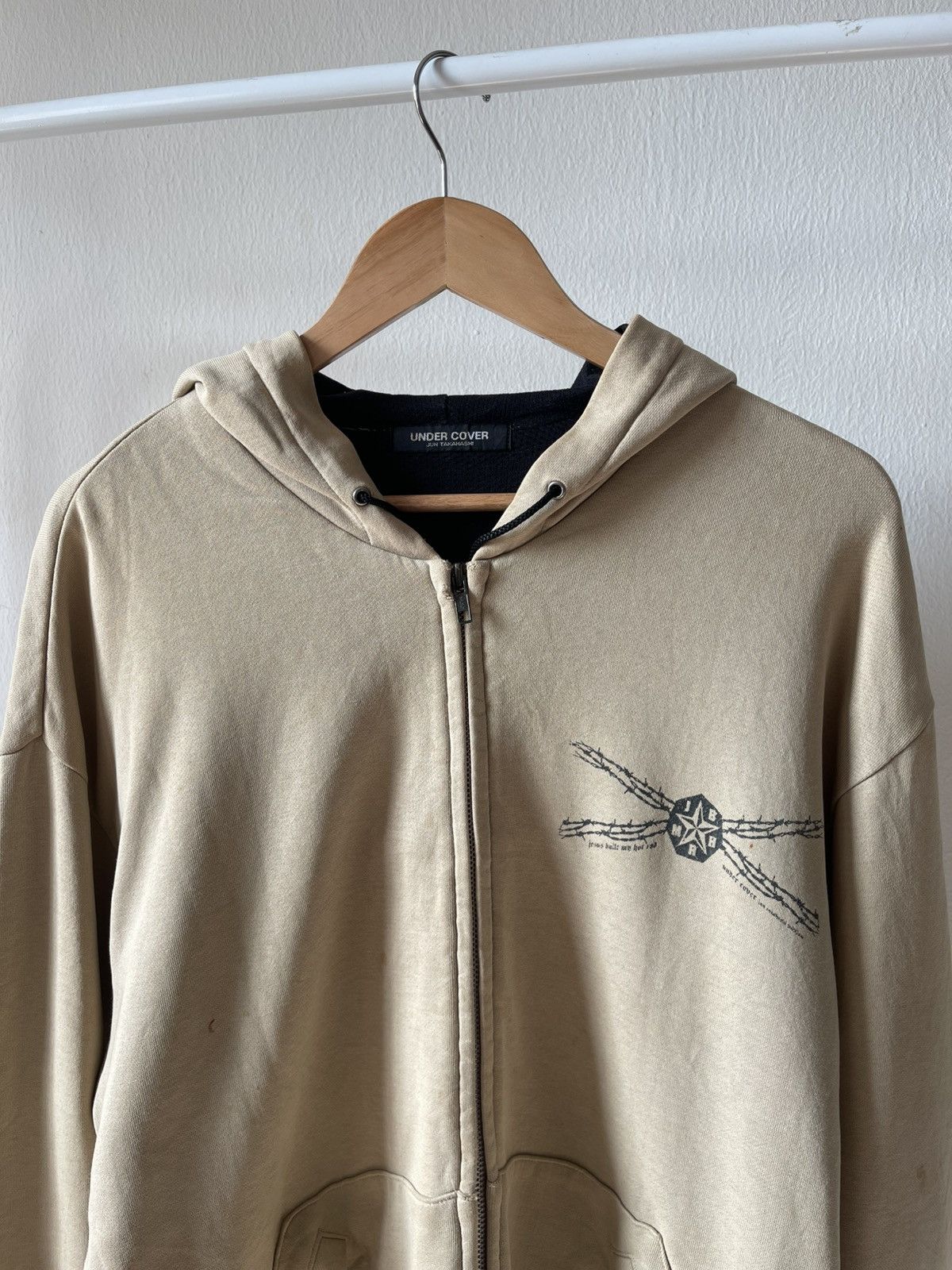 A.F.F.A. × Undercover A/W1996 Undercover 'Jesus Built My Hot Rod' Thermal Hoodie Size US XL / EU 56 / 4 - 5 Thumbnail