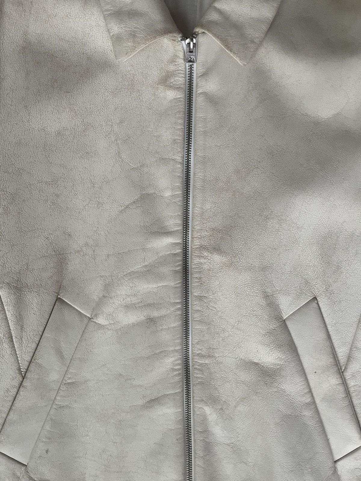 Acne Studios Acne Studios White Leather Jacket Size US M / EU 48-50 / 2 - 5 Thumbnail
