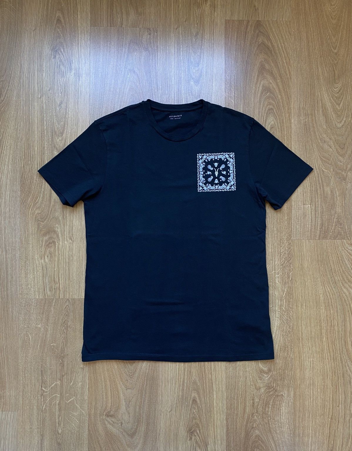 Allsaints AllSaints Black Cotton Graphic Tee L Size US L / EU 52-54 / 3 - 1 Thumbnail