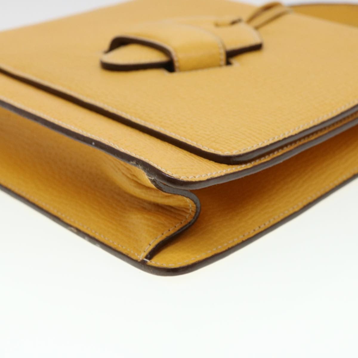 Loewe LOEWE Barcelona Hand Bag Leather Yellow Size ONE SIZE - 9 Thumbnail