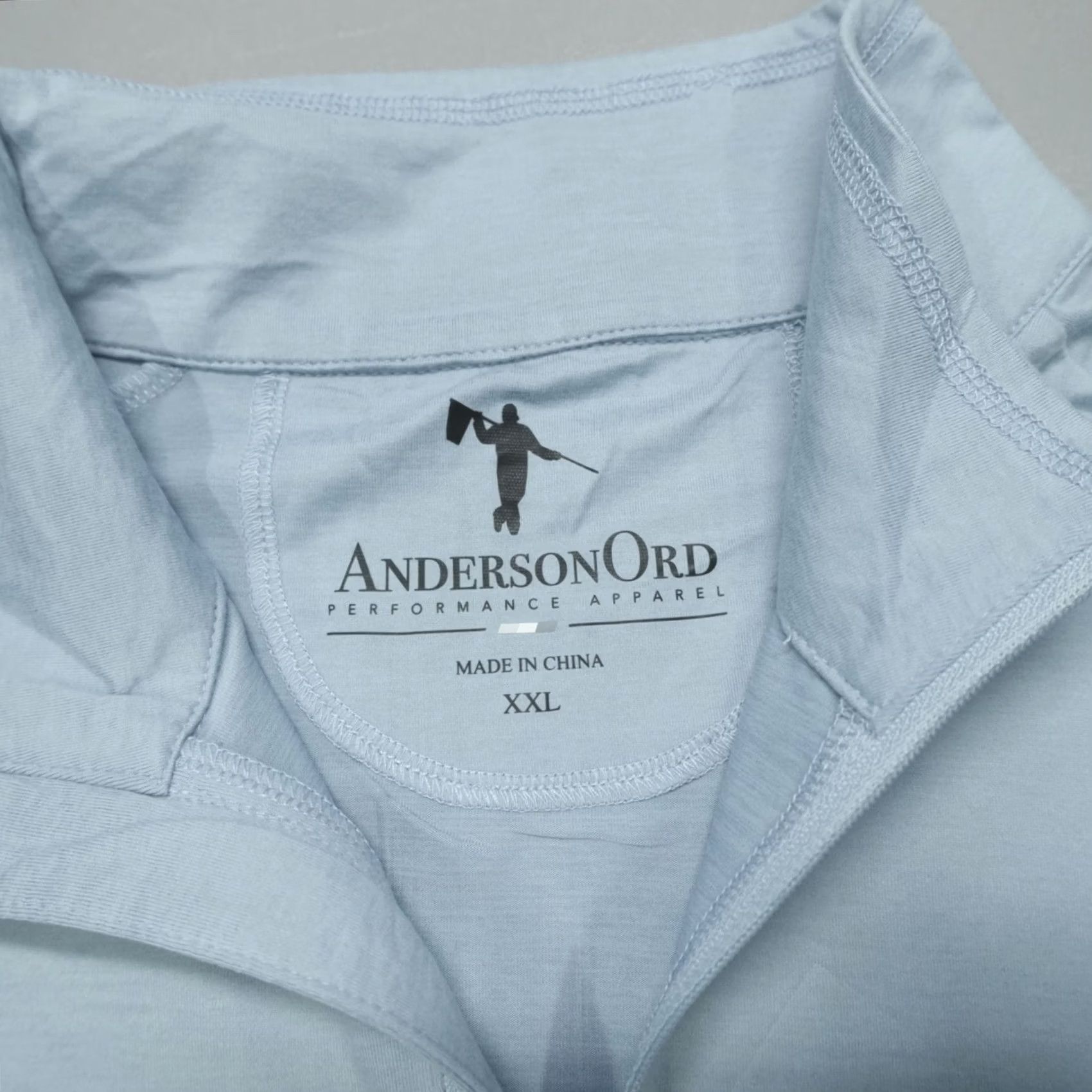 JW Anderson Anderson Ord Aegon Pullover 1/4 Zip Men's 2XL Blue Fog Lightweight Shirt Long Sleeve Mock Neck Logo 90s Sports Tee? Size US XXL / EU 58 / 5 - 5 Thumbnail