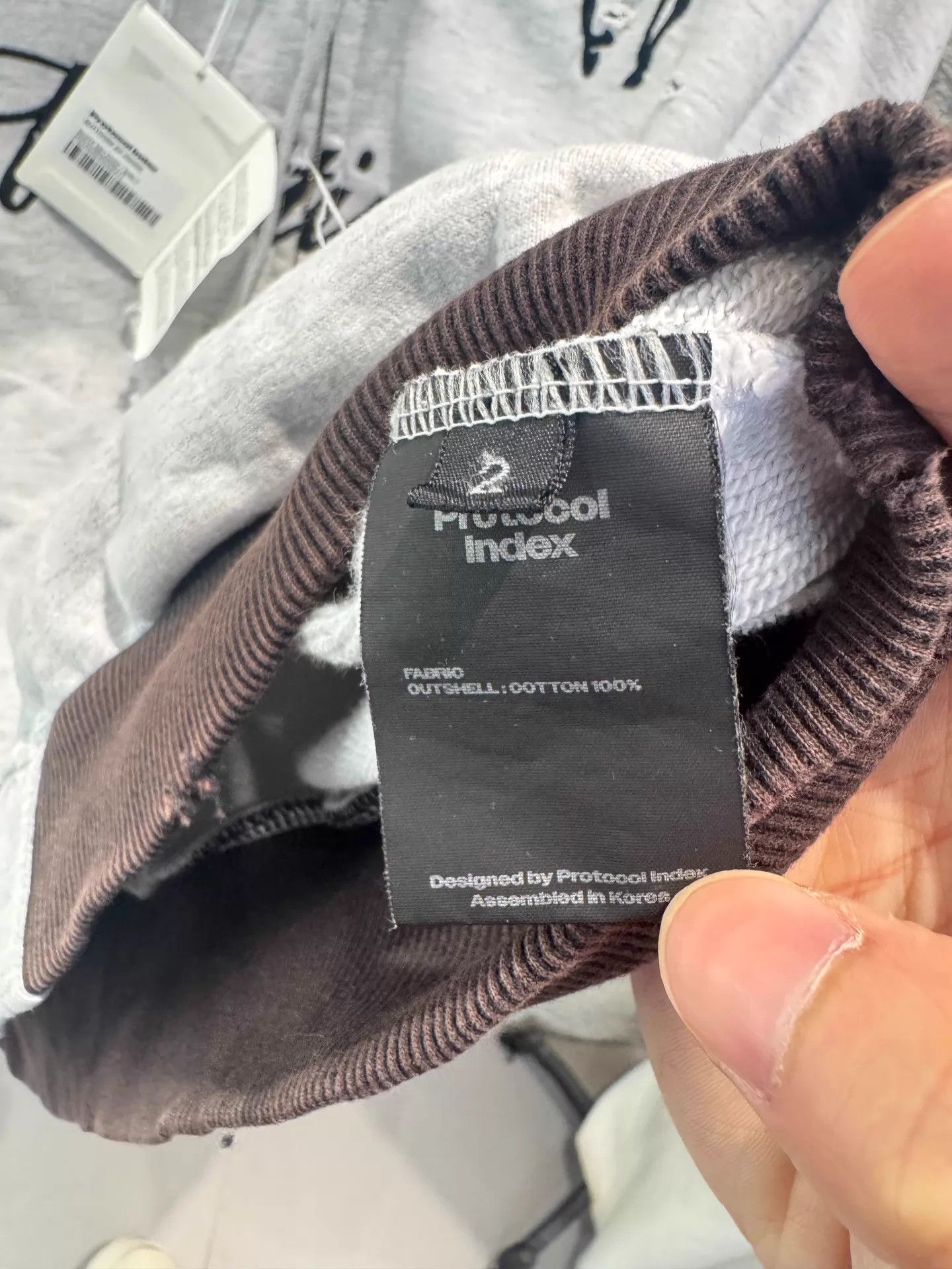 Other Protocol Index 25FW Buttivore Zip Hoodie 2 WHITE MELANGE Size US M / EU 48-50 / 2 - 6 Thumbnail