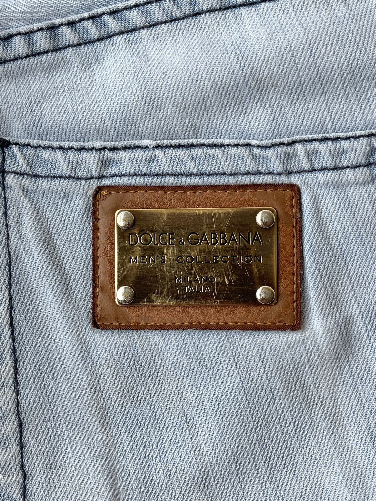 Dolce & Gabbana Dolce & Gabbana Archive Y2K Light Wash Straight Denim Jeans Size US 32 / EU 48 - 5 Thumbnail