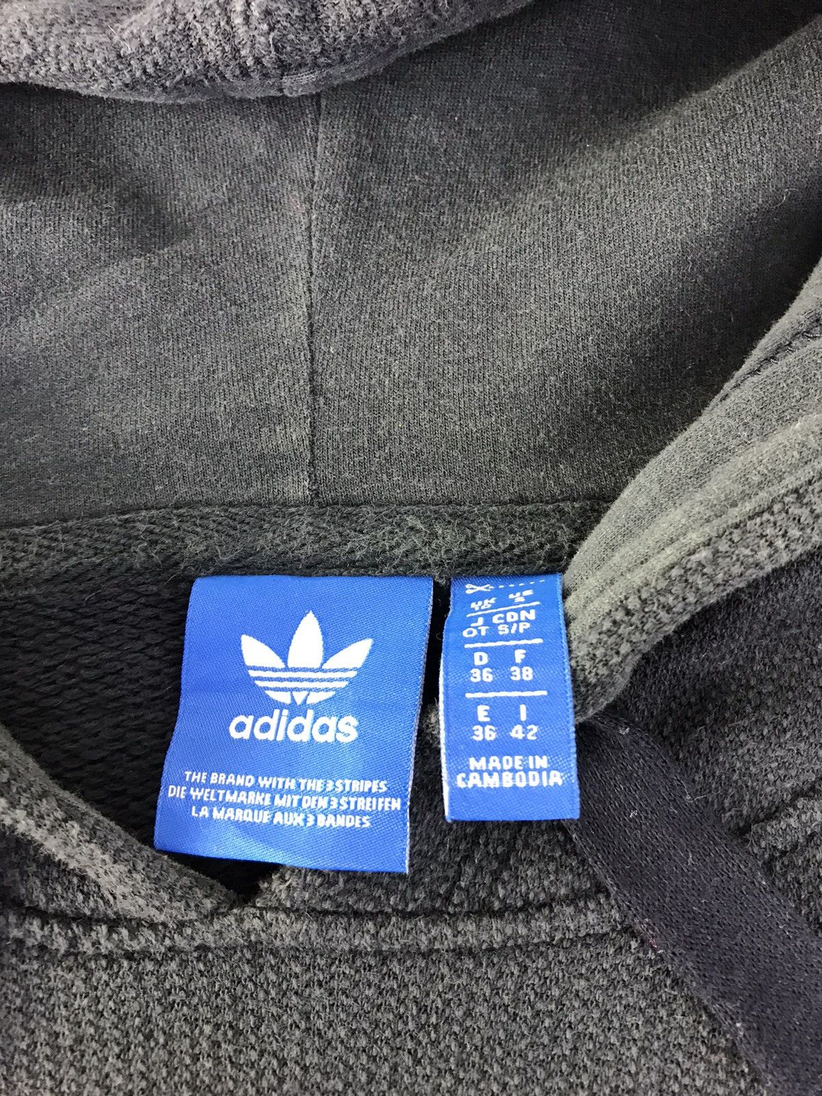 Adidas × Vintage Vintage Sweatshirt Adidas Big Logo Hoodie Style Size US L / EU 52-54 / 3 - 7 Thumbnail