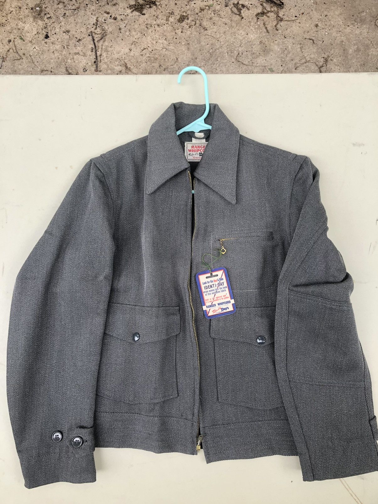 image of Vintage Ranger Whipcord Tailored Workwear Jacket Men’S Small in Grey, Men's