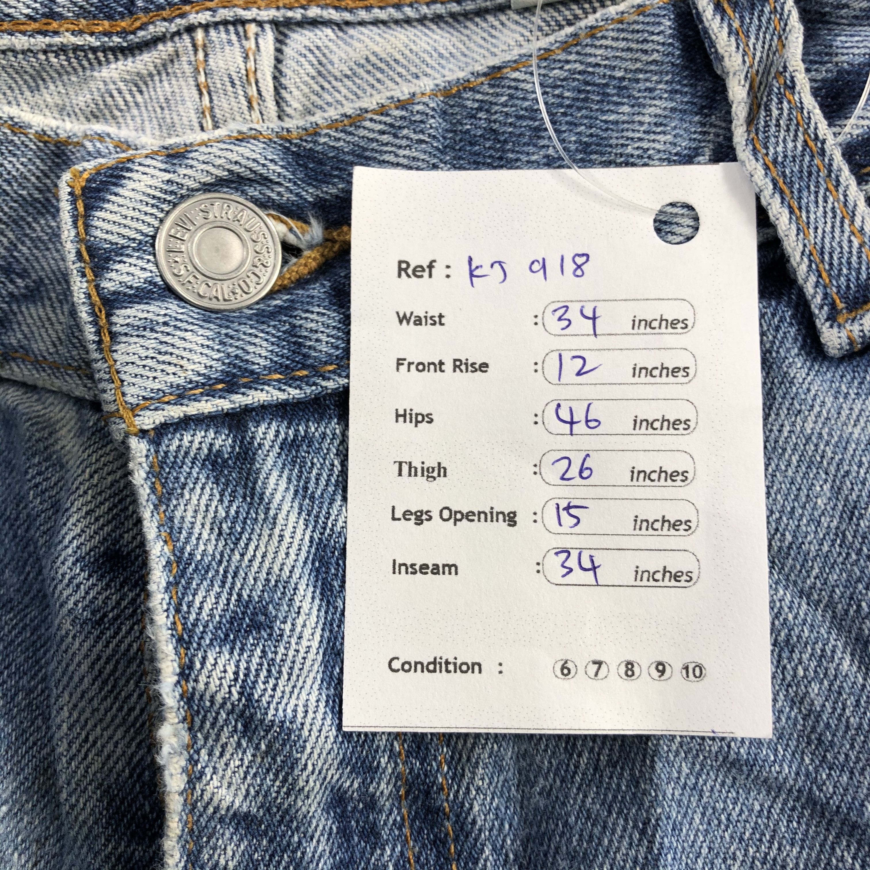 Levi's Vintage Levis 560 Jeans Medium Wash Denim KJ918 Size US 34 / EU 50 - 15 Thumbnail