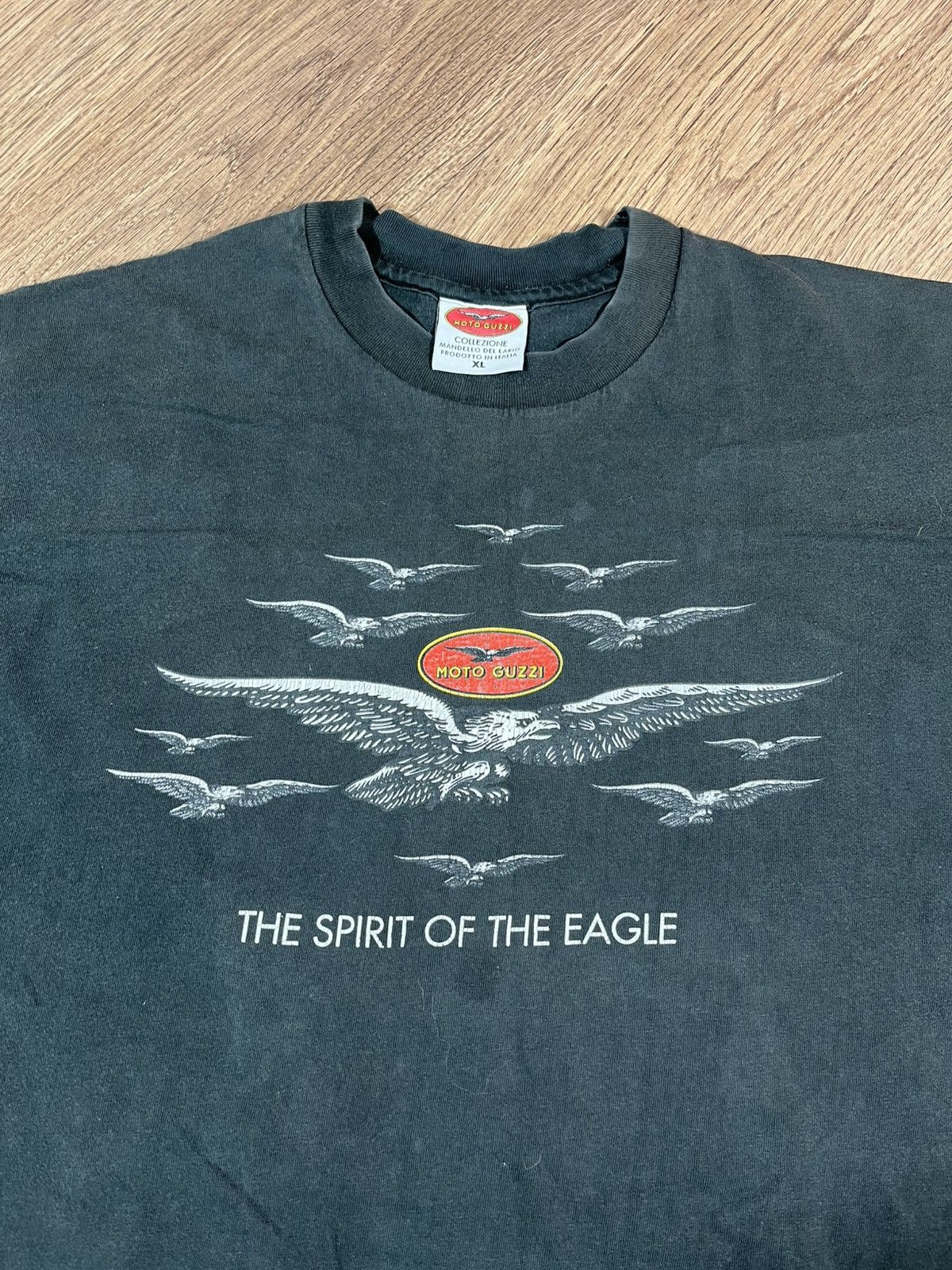 Band Tees Vintage 90s Moto Guzzi The Spirit Of The Eagle T Shirt Size US XL / EU 56 / 4 - 2 Thumbnail