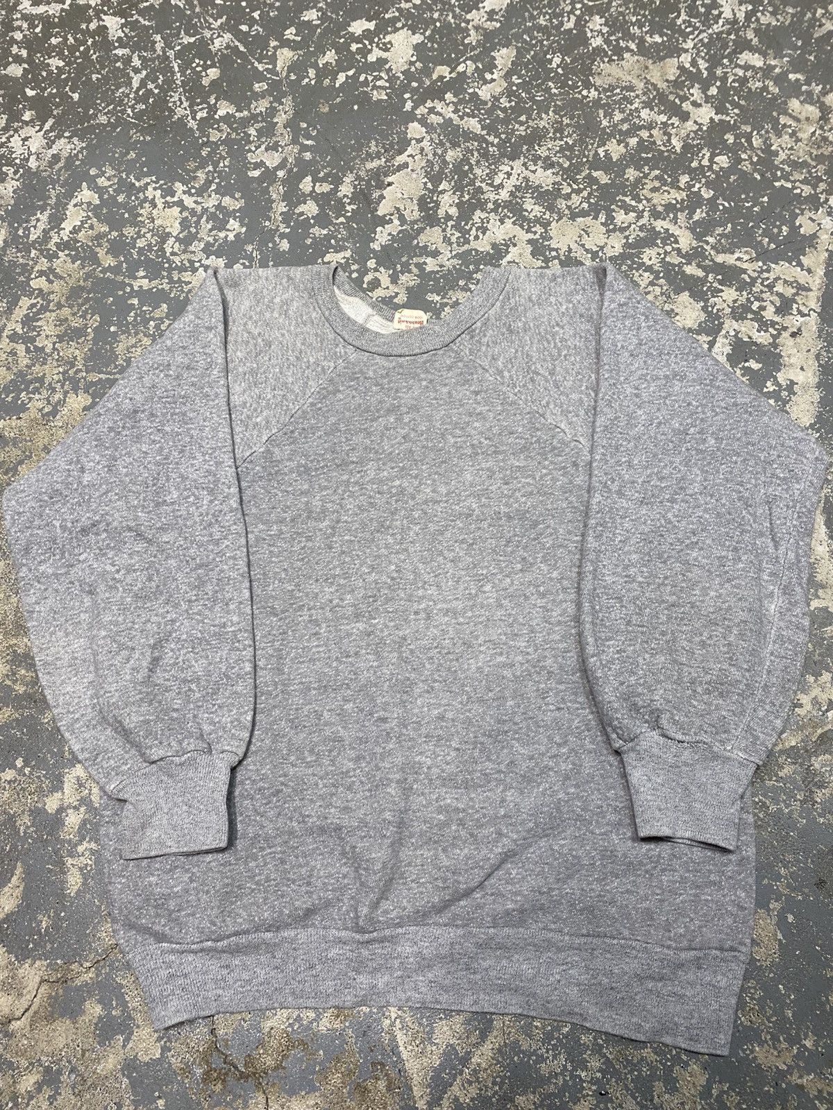 Vintage True Vintage Healthknit Blank Grey 60s Crewneck Sweatshirt Size US M / EU 48-50 / 2 - 12 Thumbnail