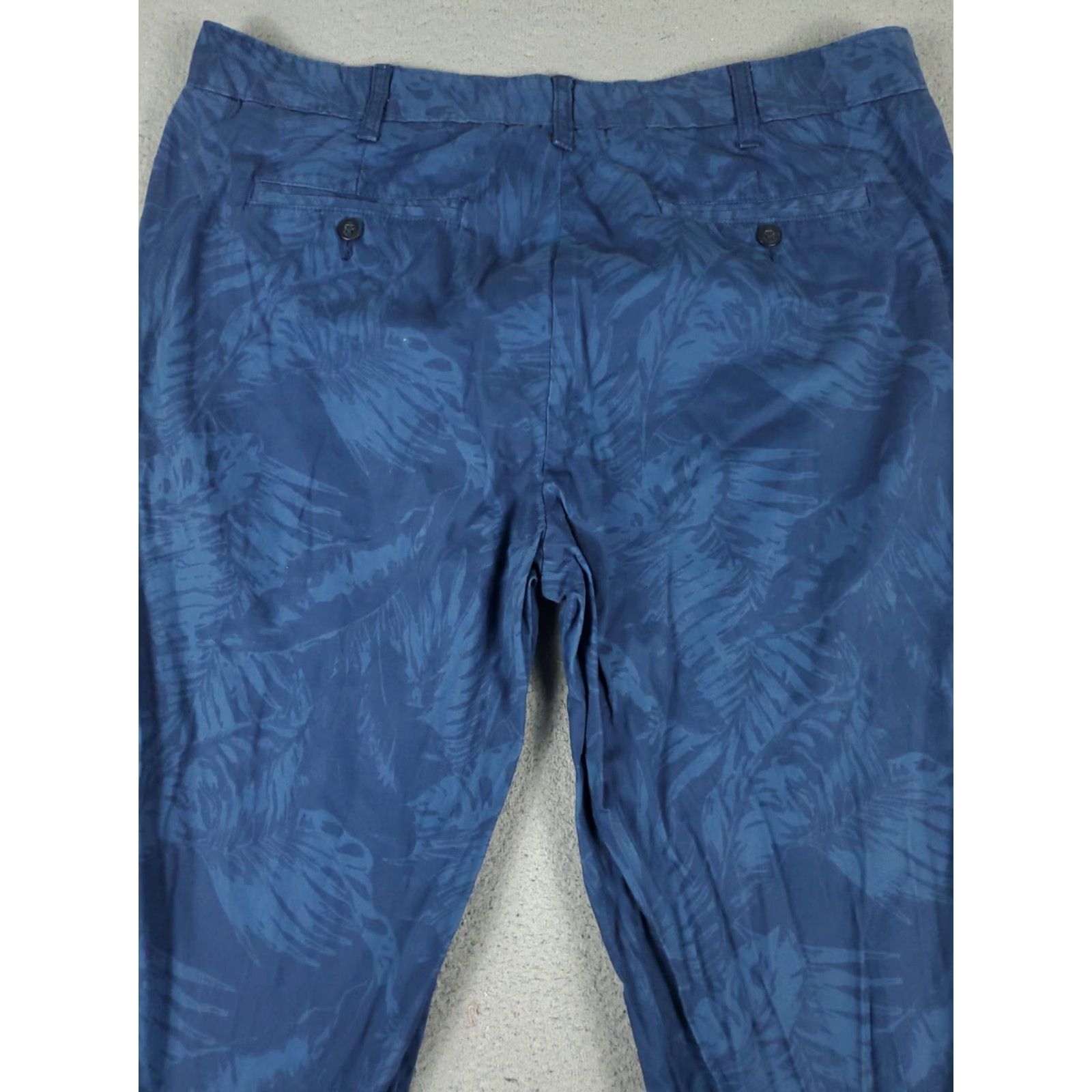 Nautica Nautica Chino Pants Mens 38x30 Blue Flat Front Casual Trousers Size US 38 / EU 54 - 7 Thumbnail