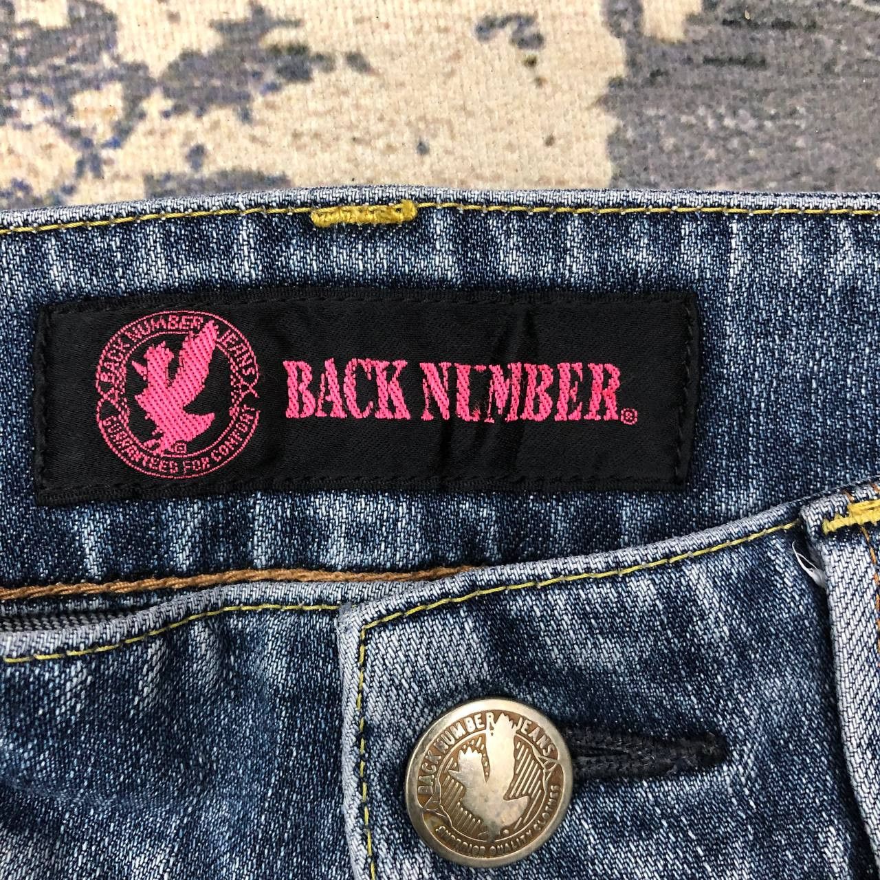 Japanese Brand P245 BACK NUMBER FLARED JAPAN JEANS Size 30" / US 8 / IT 44 - 5 Thumbnail