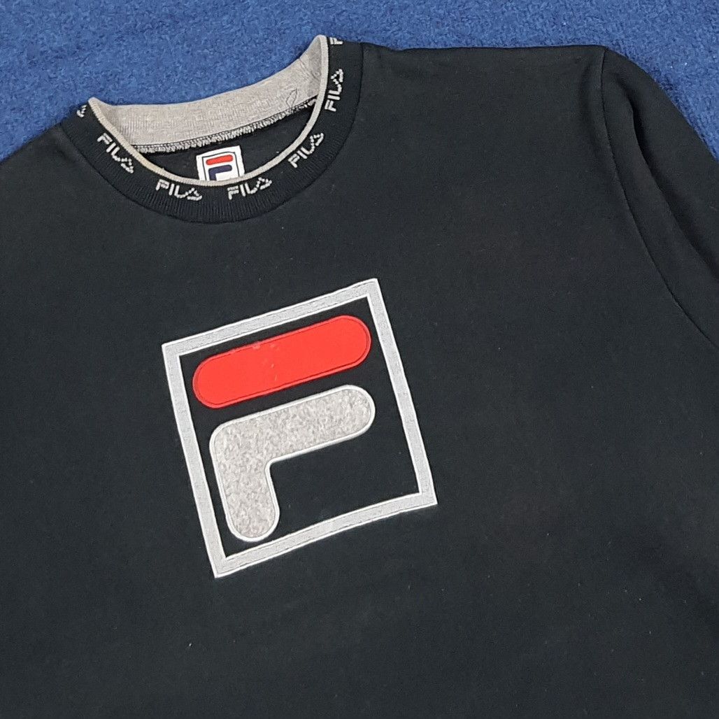 Fila Vintage Fila Sports Embroidered Big Logo Sweatshirt C291N14 Size US M / EU 48-50 / 2 - 2 Thumbnail