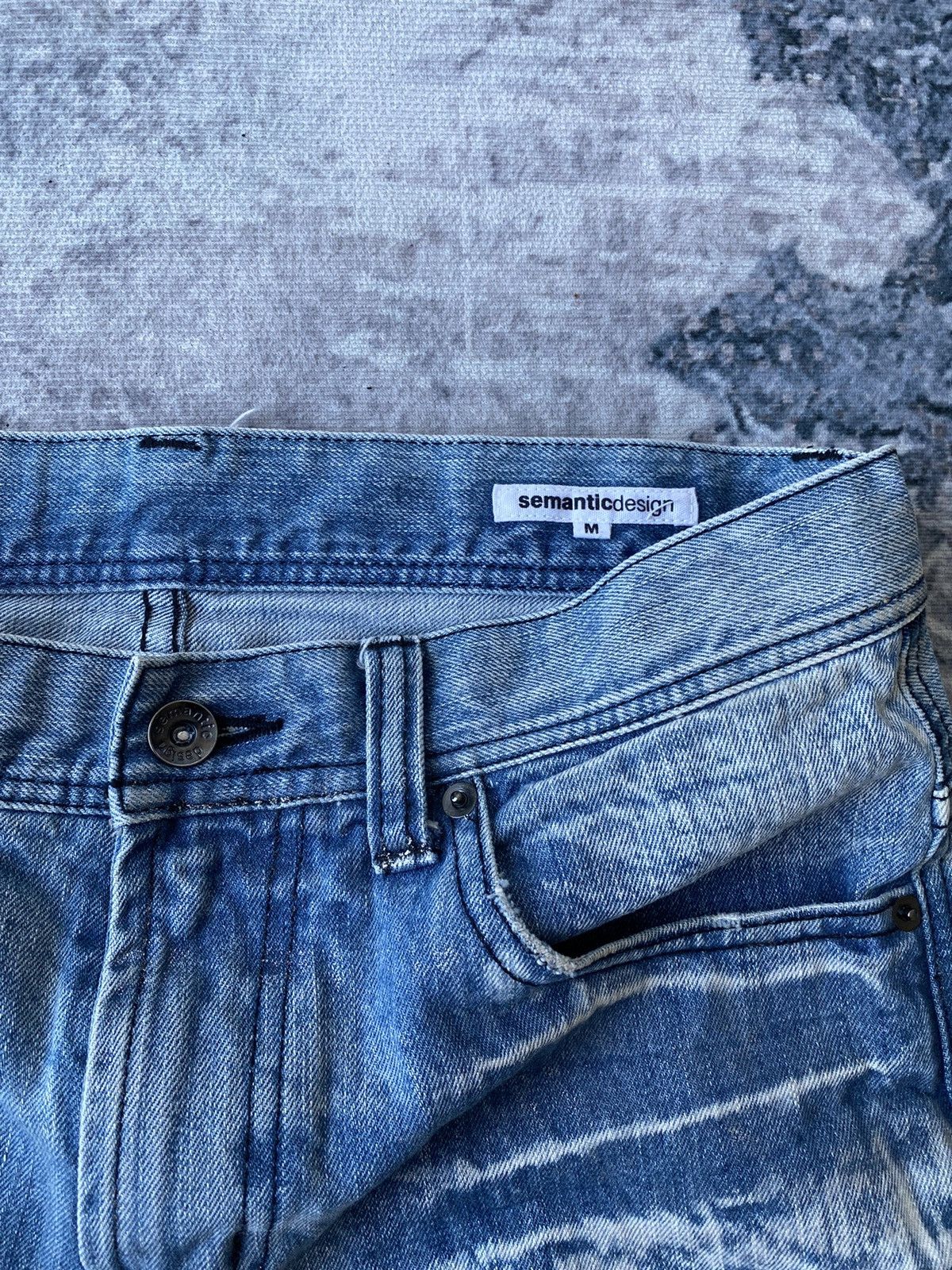In The Attic × Japanese Brand × semanticdesign Semantic Design Bleach Denim Size US 32 / EU 48 - 14 Thumbnail