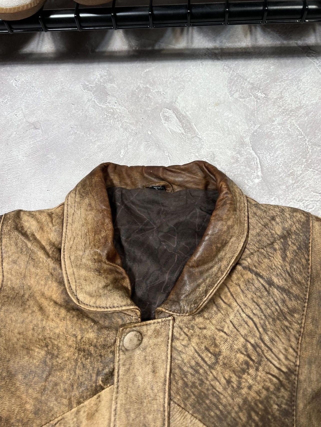 Vintage Vintage Top Gun Avirex Style Y2k Leather Jacket Size US L / EU 52-54 / 3 - 7 Thumbnail