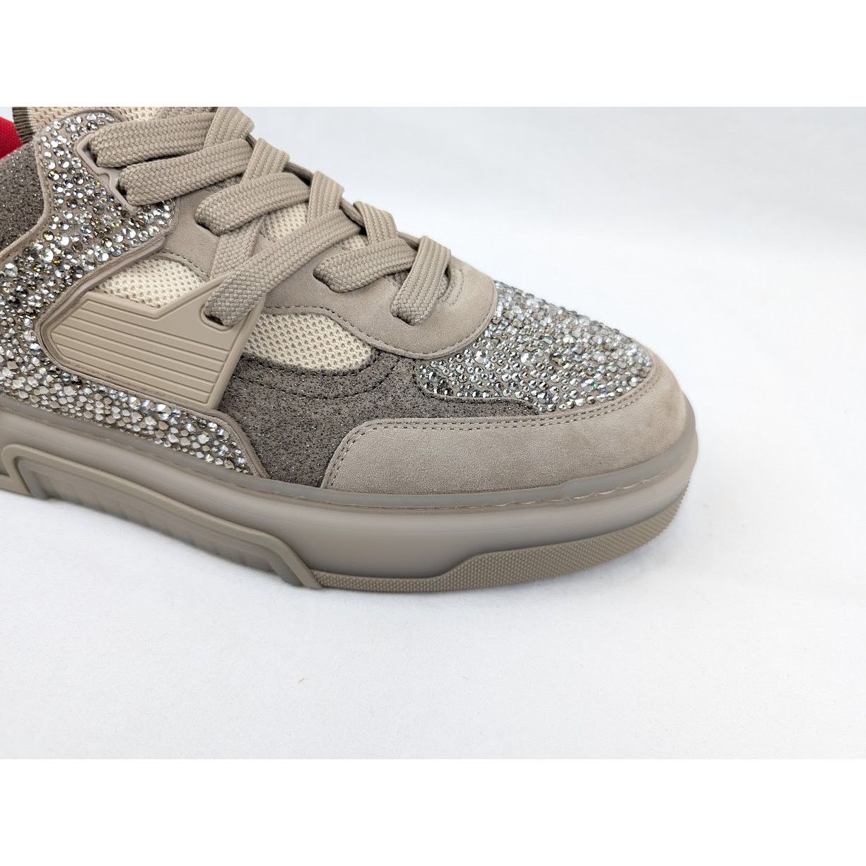 Christian Louboutin o1rshd1 Astro Loubi Strass Flat Sneakers in Saharienne Size US 10 / EU 43 - 3 Thumbnail
