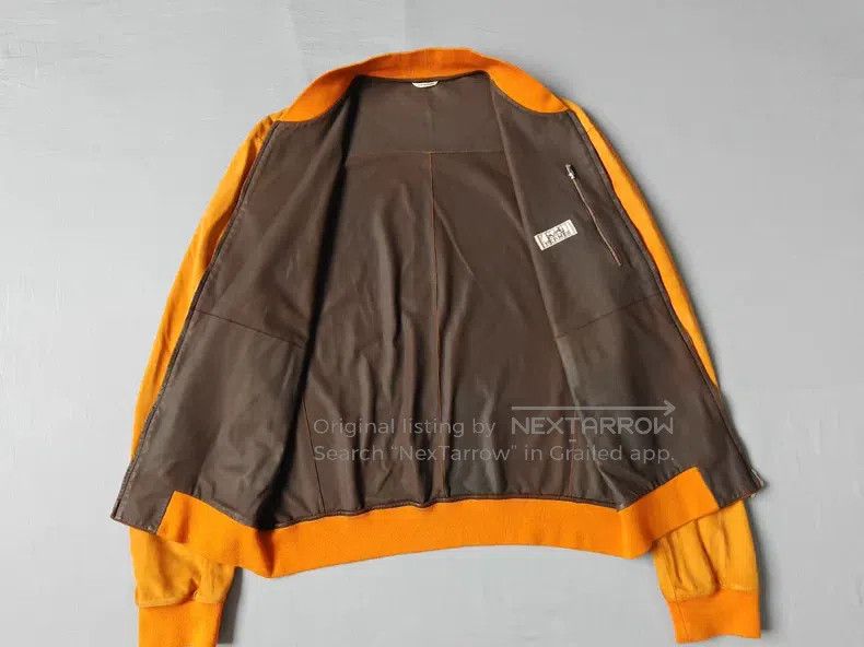 Hermes Hermes Leather jacket, orange yellow, suede classic jacket Size US M / EU 48-50 / 2 - 4 Thumbnail