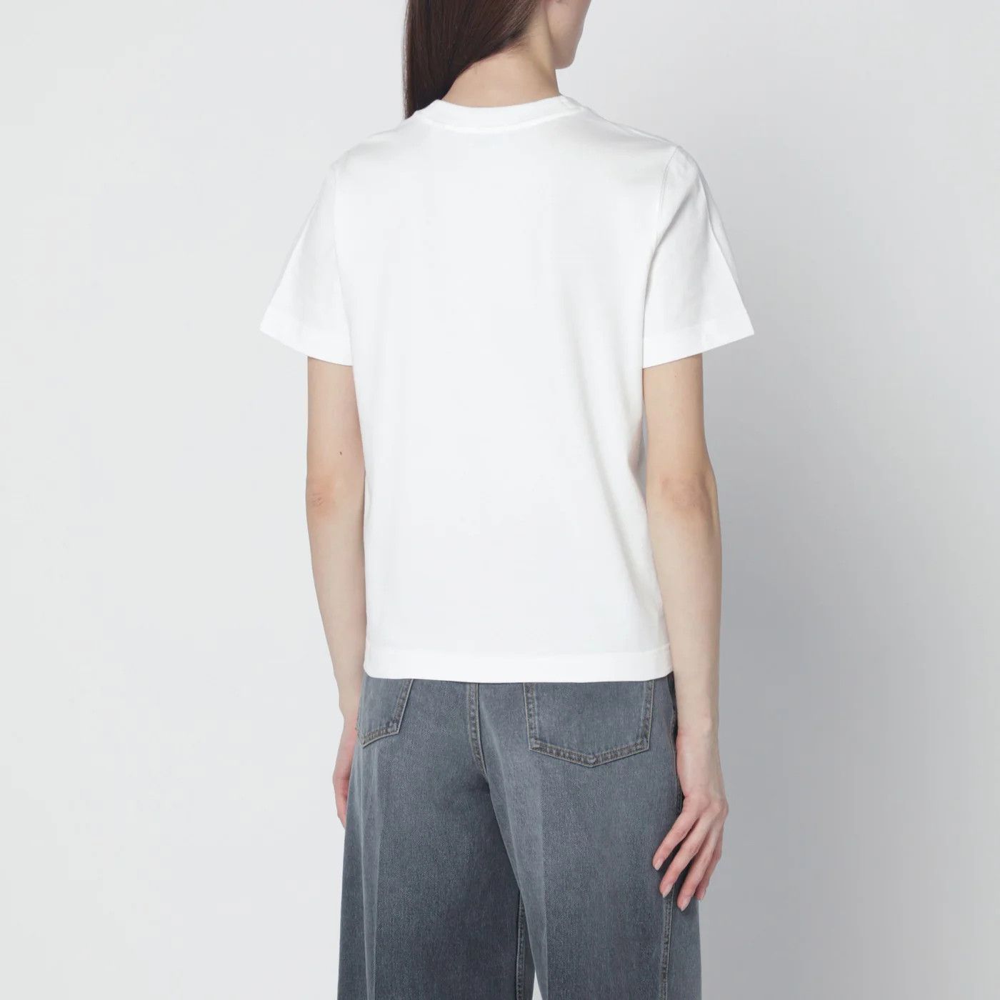 Burberry o1d2blof0426 Logo Short Sleeve T-Shirt in White Size S / US 4 / IT 40 - 3 Thumbnail
