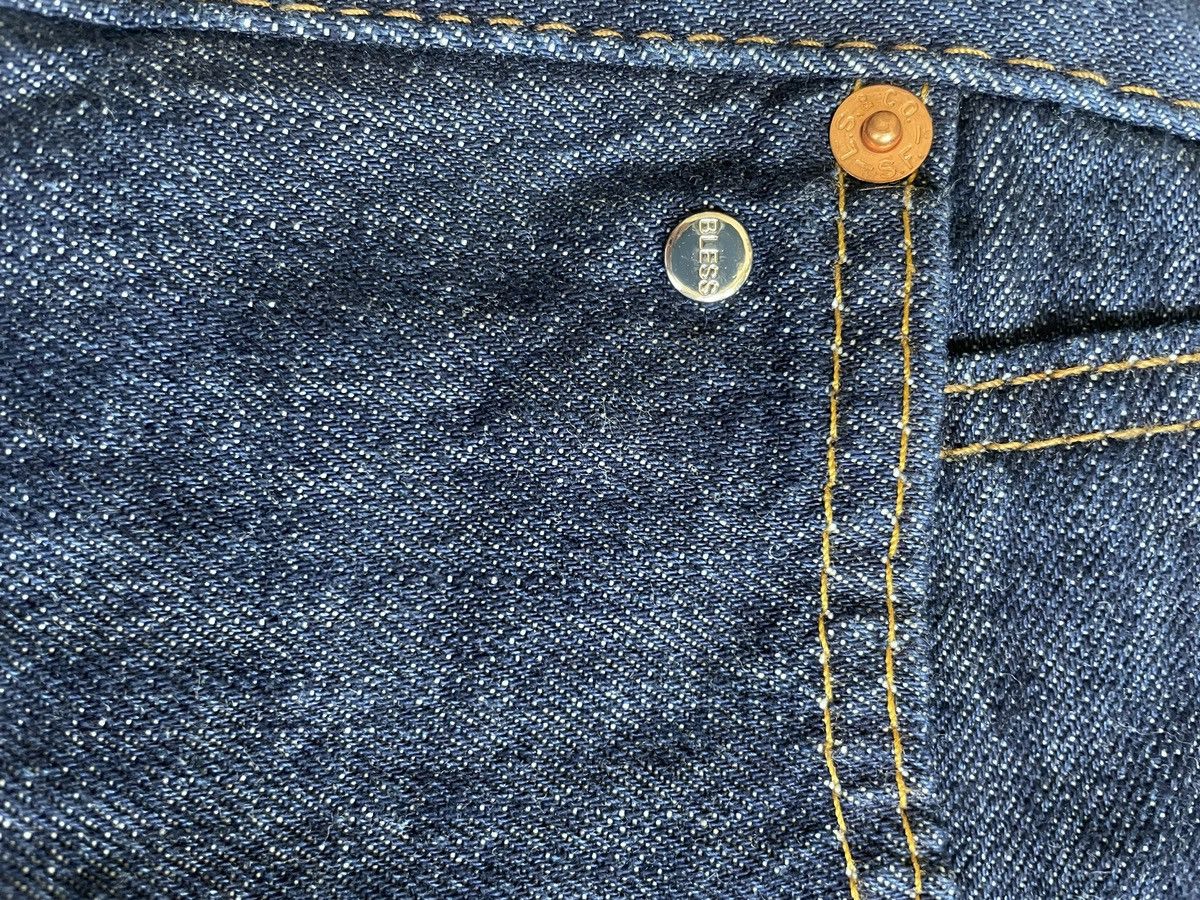 Bless × Levi's bless Embroidery Jeans Vintage Levi's Denim Blue Size US 29 - 3 Thumbnail