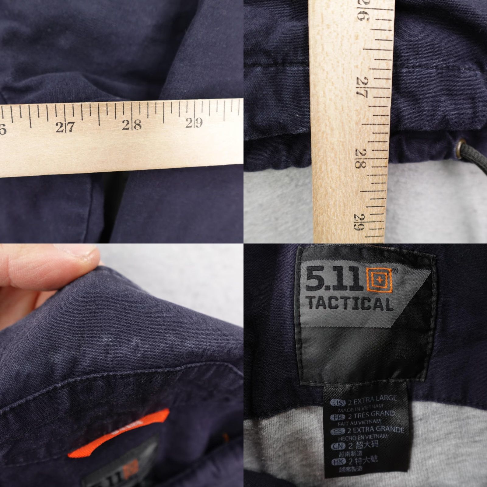 Vintage 5.11 Tactical Jacket Men 2XL Navy Blue Lined Snap Front Utility Bomber Work Coat Size US XXL / EU 58 / 5 - 8 Thumbnail
