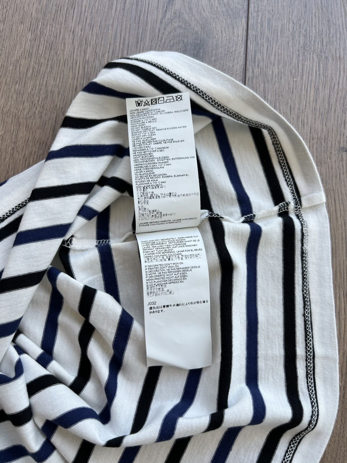 Maison Margiela Maison Margiela Tricolore Classic Stripe T-Shirt Size US S / EU 44-46 / 1 - 7 Thumbnail