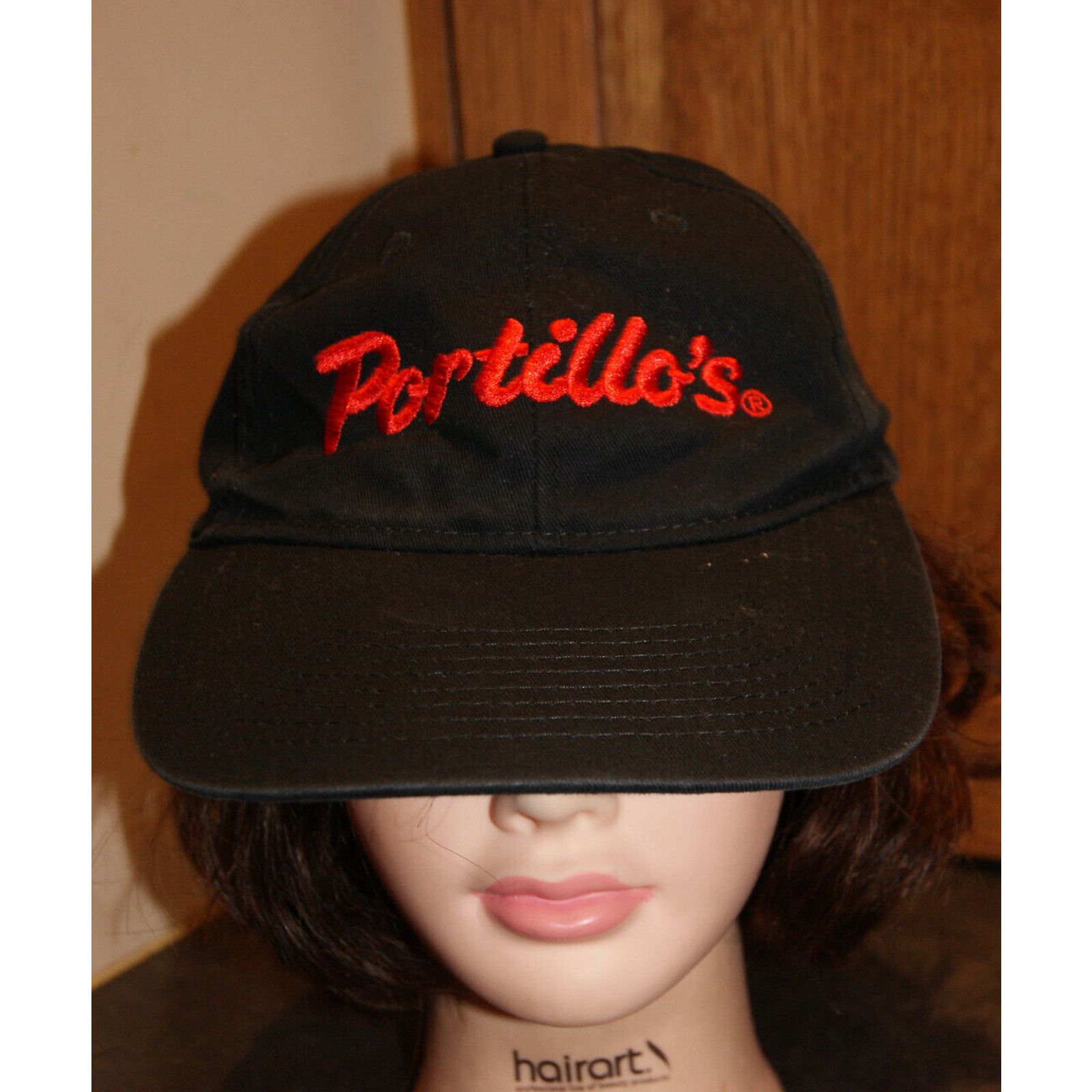 Other Portillos Hat Cap Black One Size Uniform Work Chicago 1963 Size ONE SIZE - 2 Thumbnail