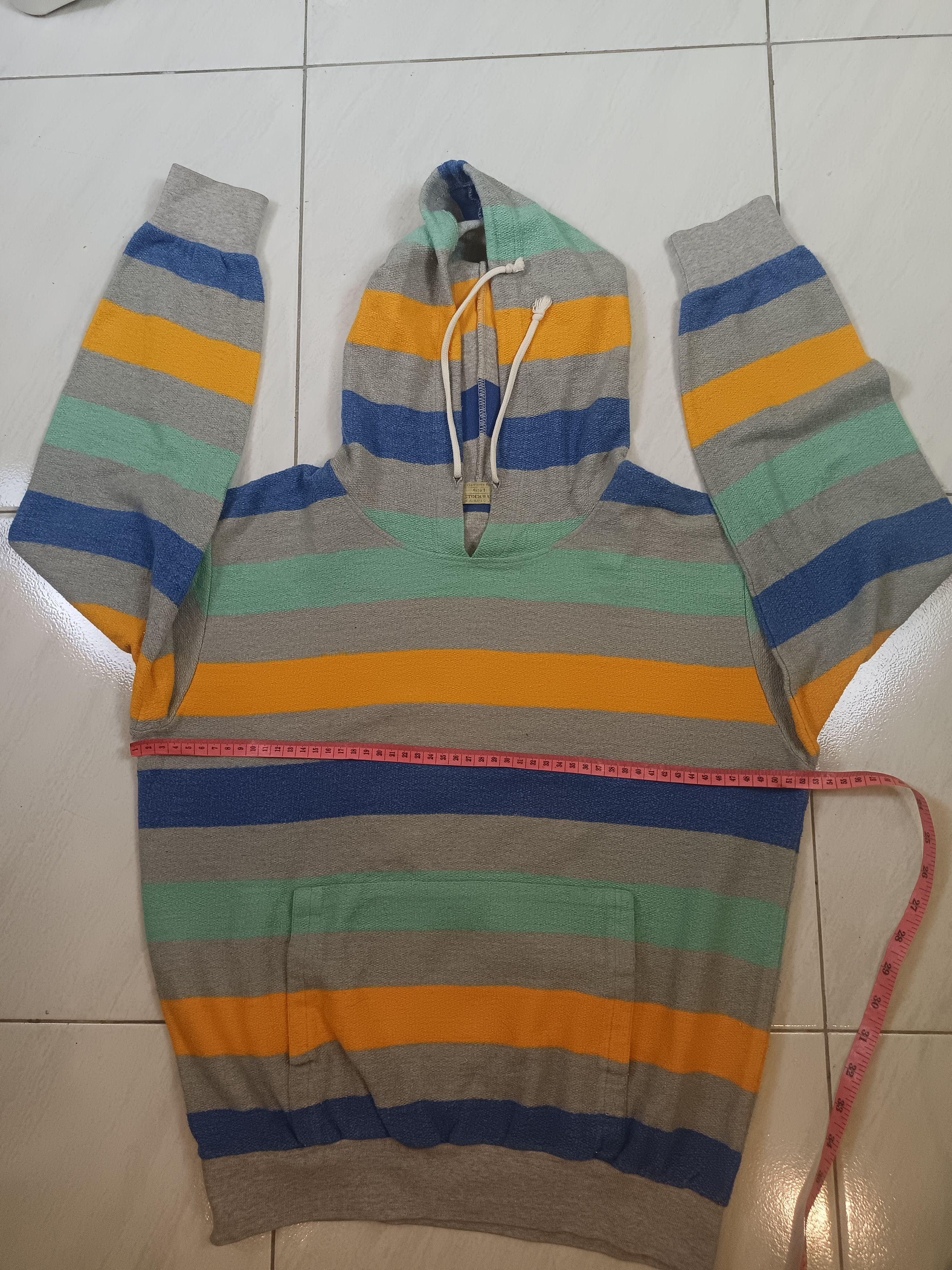 If Six Was Nine × Japanese Brand STOCKMAN Striped Hoodie Multicolor Size M / US 6-8 / IT 42-44 - 5 Thumbnail
