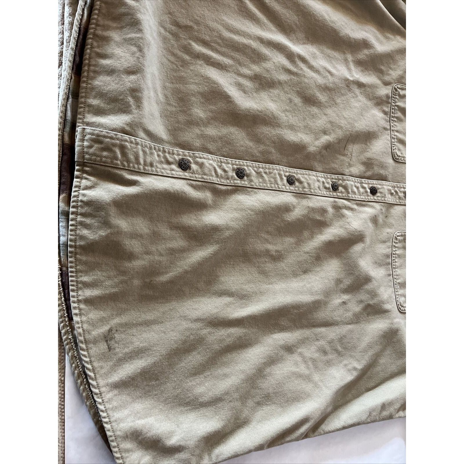 L.L. Bean LL Bean Vintage Men’s XXLT Brown Canvas Snap Shacket Jacket Size US XXL / EU 58 / 5 - 12 Thumbnail