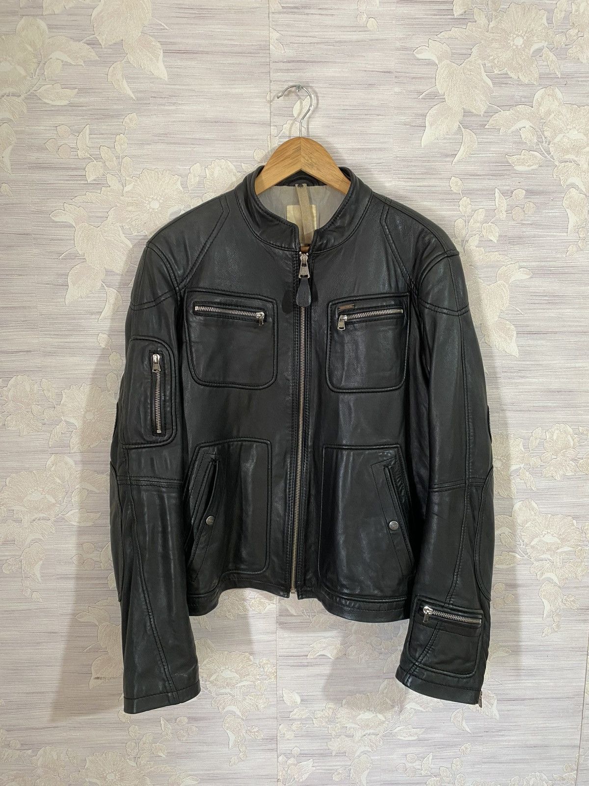 Diesel Diesel Leather Biker Jacket Size US L / EU 52-54 / 3 - 1 Thumbnail