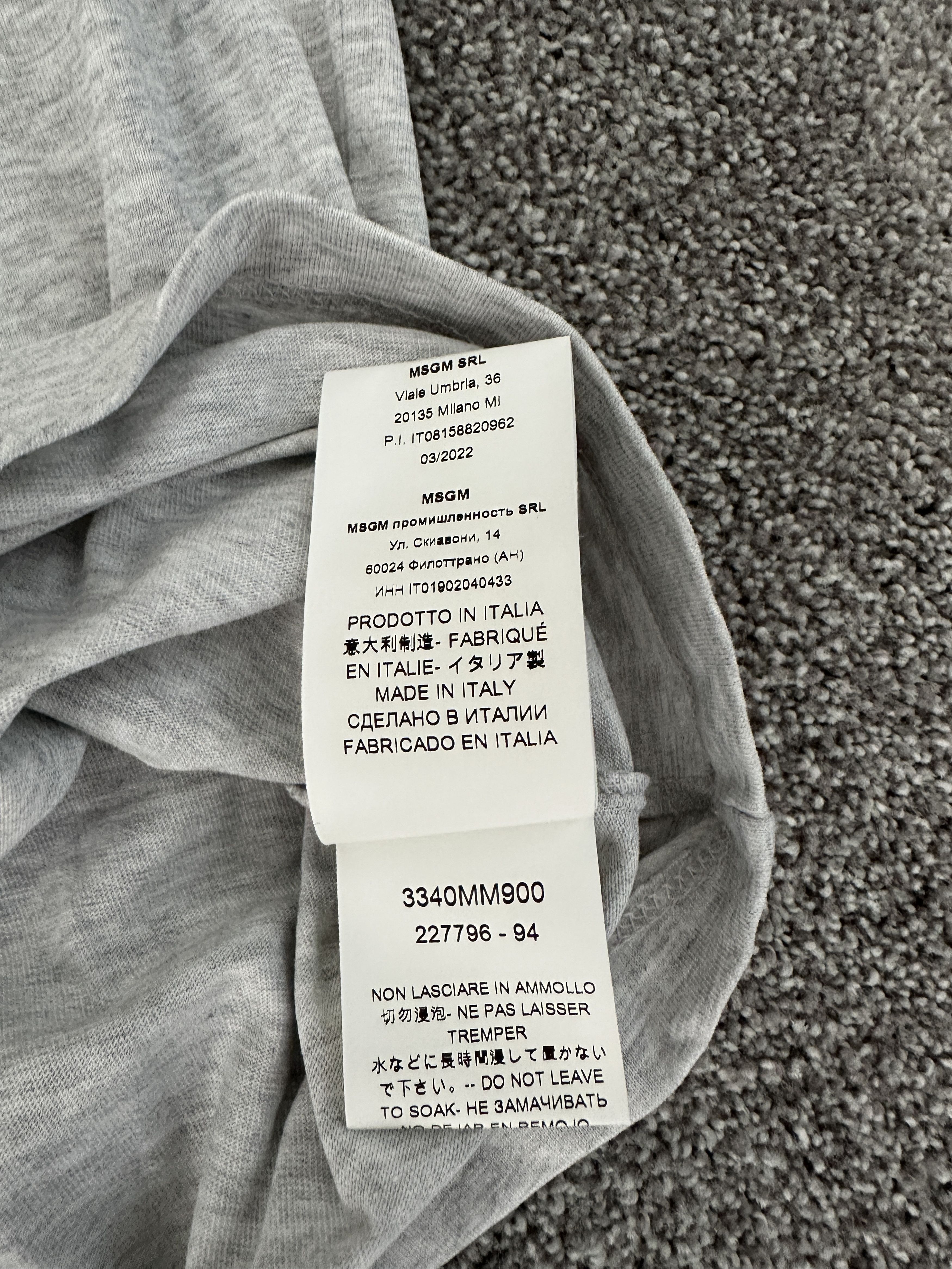 MSGM MSGM Milano T-Shirt | Size Small | Made In Italy Size US S / EU 44-46 / 1 - 6 Thumbnail