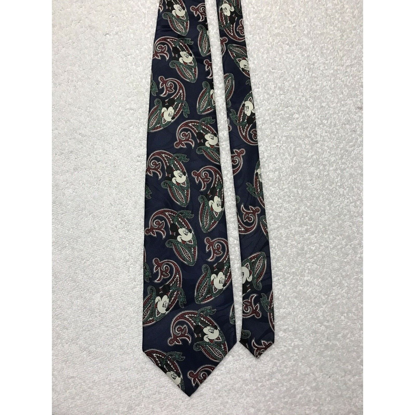 Disney Disney Mickey Unlimited Blue Paisley Mickey Mouse Necktie Size ONE SIZE - 2 Thumbnail