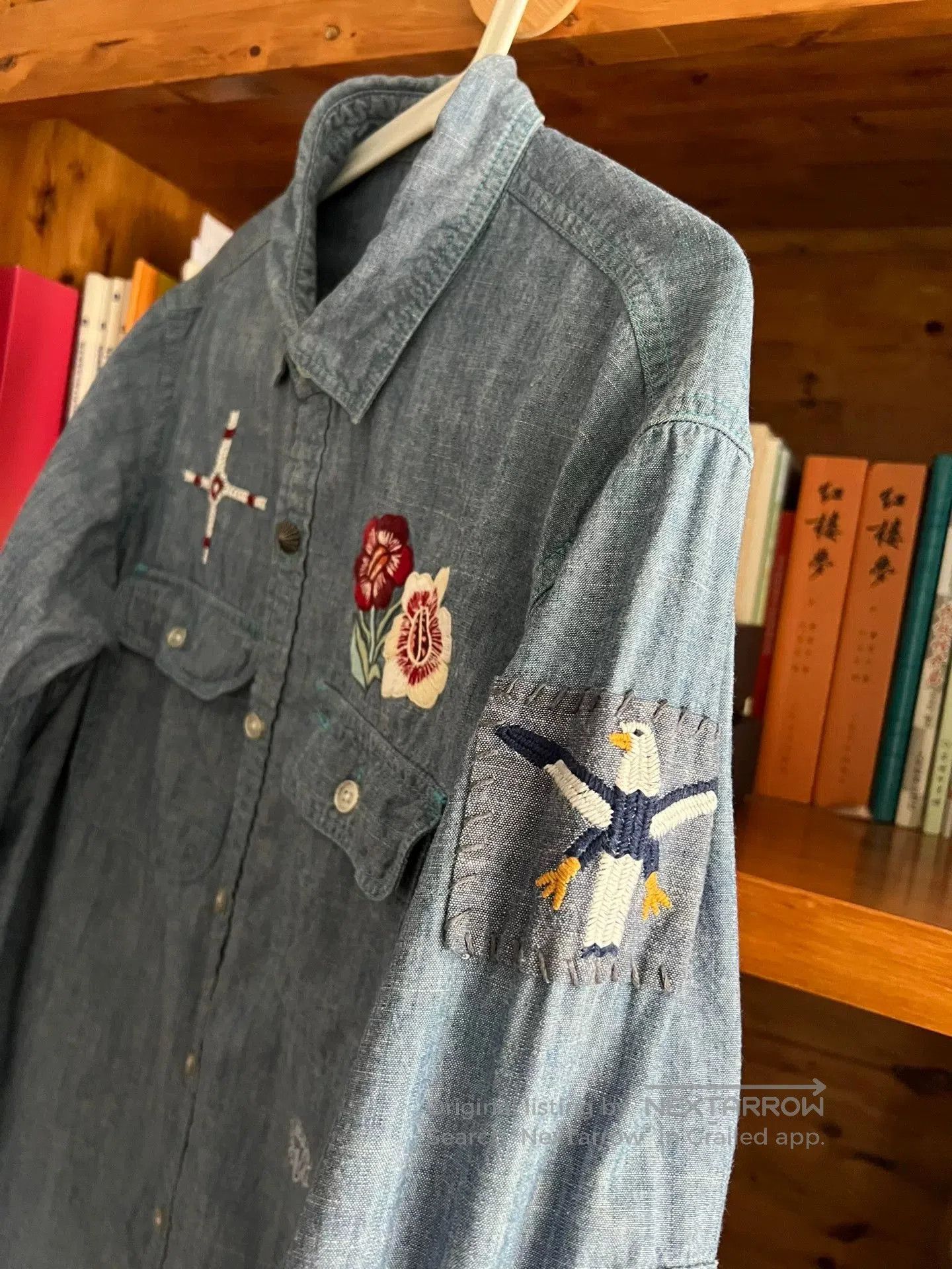 Neighborhood classic embroidered denim work shirt. Size US M / EU 48-50 / 2 - 4 Thumbnail