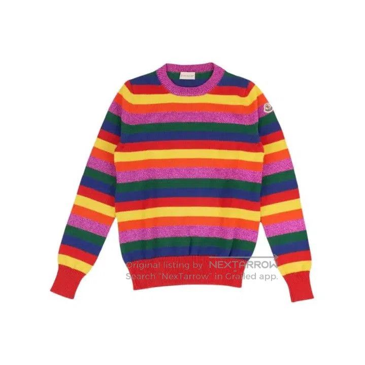 Moncler Moncler Striped Logo Crewneck Long. Size US XS / EU 42 / 0 - 1 Thumbnail