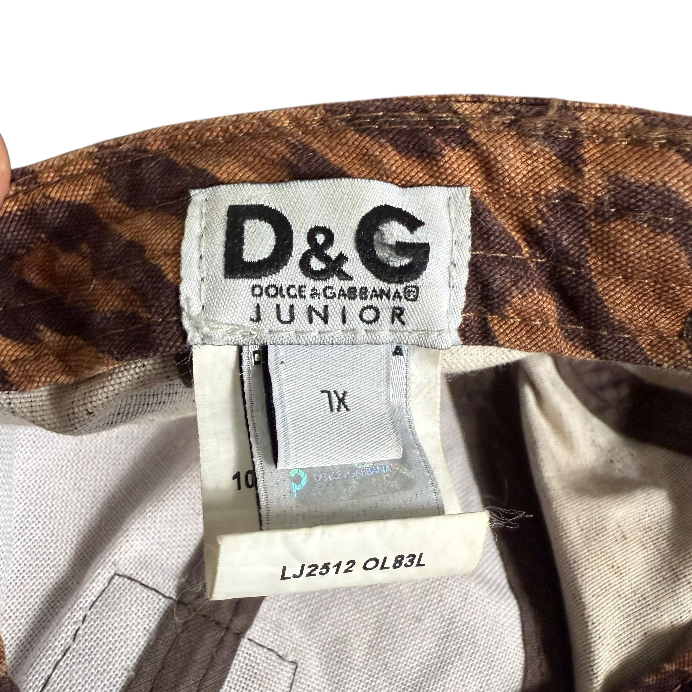 Dolce & Gabbana 🔥RARE🔥D&G Dolce & Gabbana Junior Leopard Adjustable Cap Size ONE SIZE - 9 Thumbnail