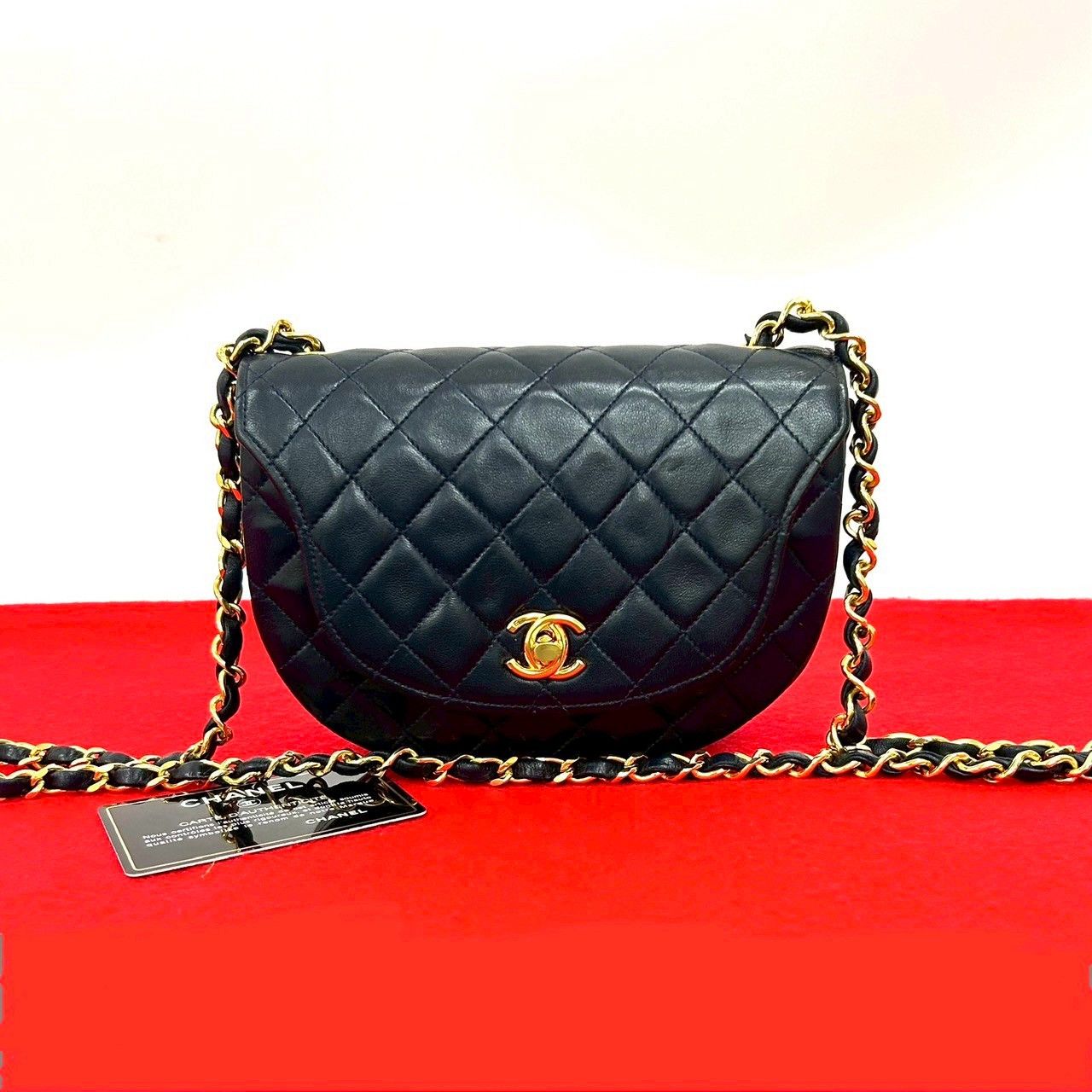 Chanel Chanel Matelassé Lambskin Shoulder Bag Leather Shoulder Bag DUTY FREE for USA