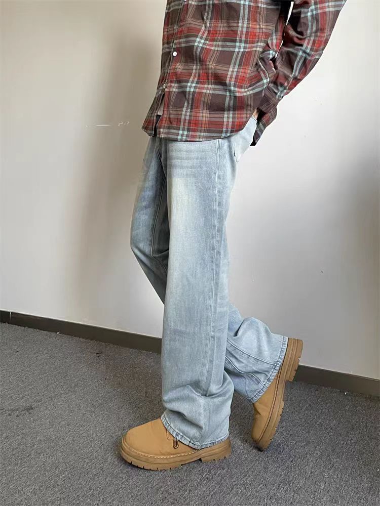 Japanese Brand × Jean High street washed straight micro flare jeans Size US 31 - 5 Thumbnail