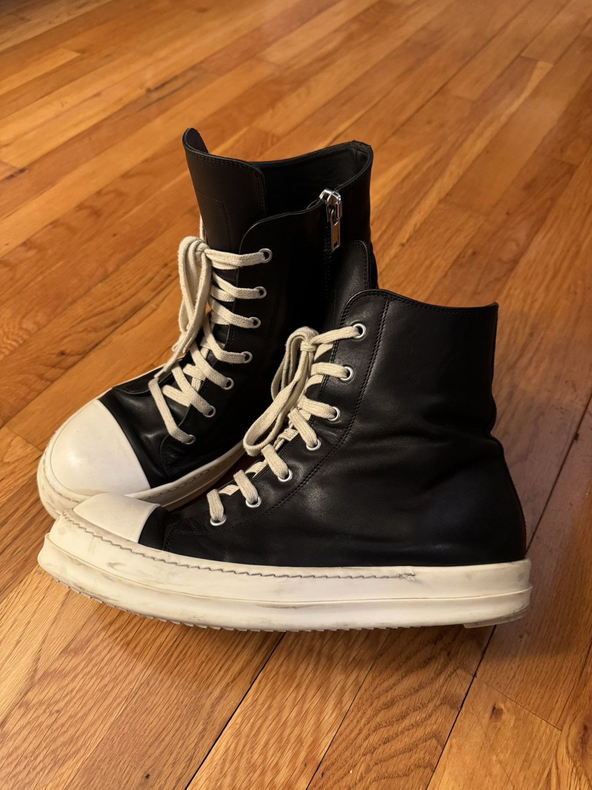 Rick owns Ramones leather sneakers