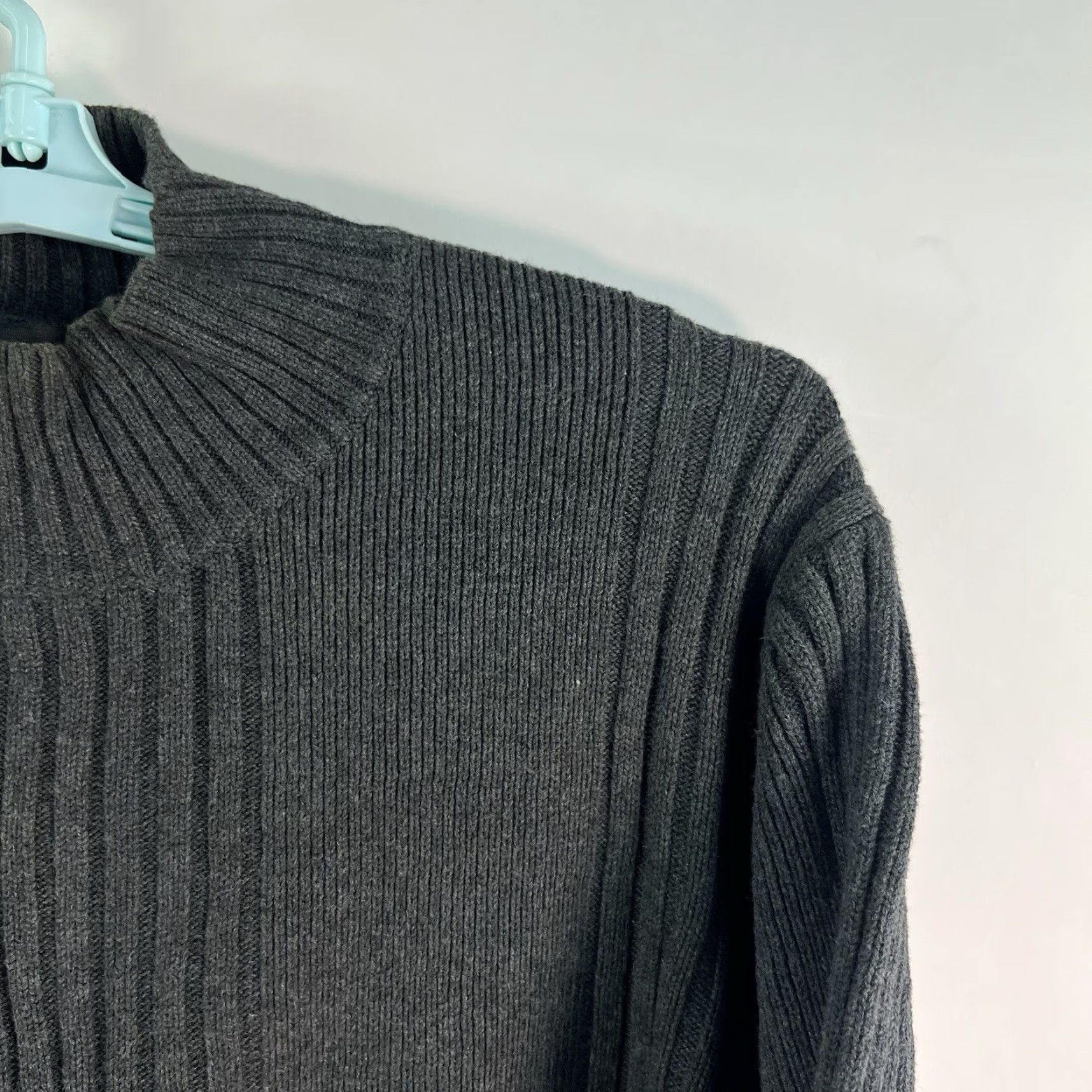 Express Express Cable-knit Pullover Sweater Men’s XL Gray Cotton Made in Japan VTG? Size US XL / EU 56 / 4 - 2 Thumbnail