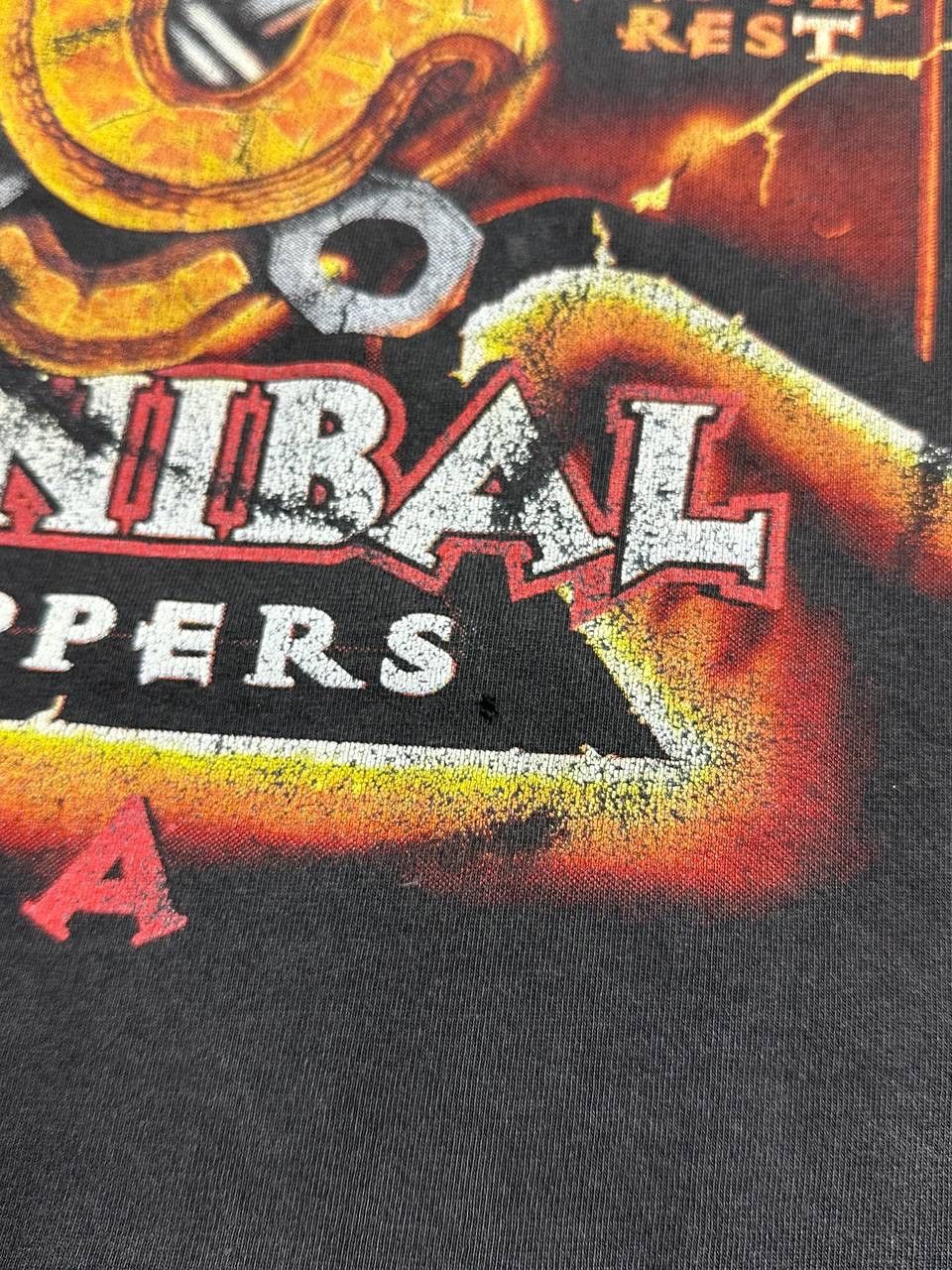 Band Tees Iron Cannibal Choppers T Shirt 2001s Lincoln Vintage Merch Size US XL / EU 56 / 4 - 4 Thumbnail