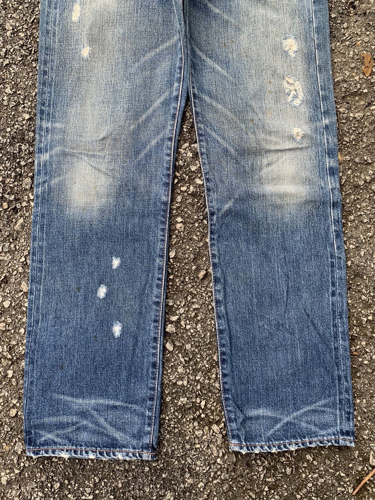 GOA GENUINE VINTAGE GOA JAPANESE SELVEDGE PUNK DISTRESSED DENIM☠️ Size US 30 / EU 46 - 10 Thumbnail