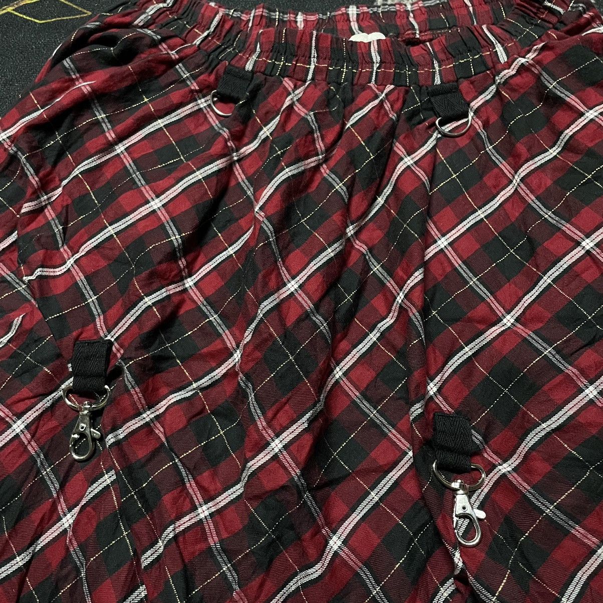 Japanese Brand × Seditionaries 💥Archive💥- PUTUMAYO Plaid Red Tartan Asymmectrical Skirt Size 28" / US 6 / IT 42 - 9 Thumbnail