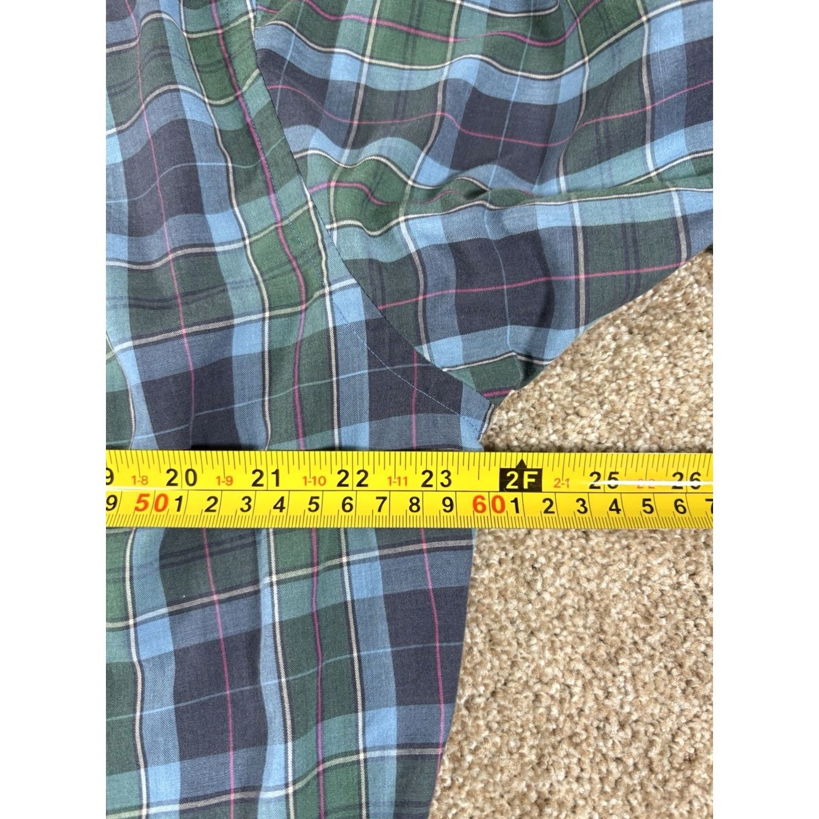 Chaps VINTAGE Chaps Ralph Lauren Button-Up Shirt Plaid Long Sleeve Men’s Large Green & Blue Shirt Size US L / EU 52-54 / 3 - 7 Thumbnail