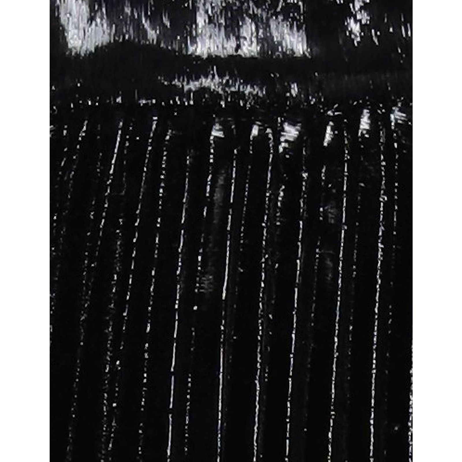 Dolce & Gabbana Dolce & Gabbana Black Pleated Midi Skirt Lamé Velvet IT 42 Size 28" / US 6 / IT 42 - 3 Thumbnail